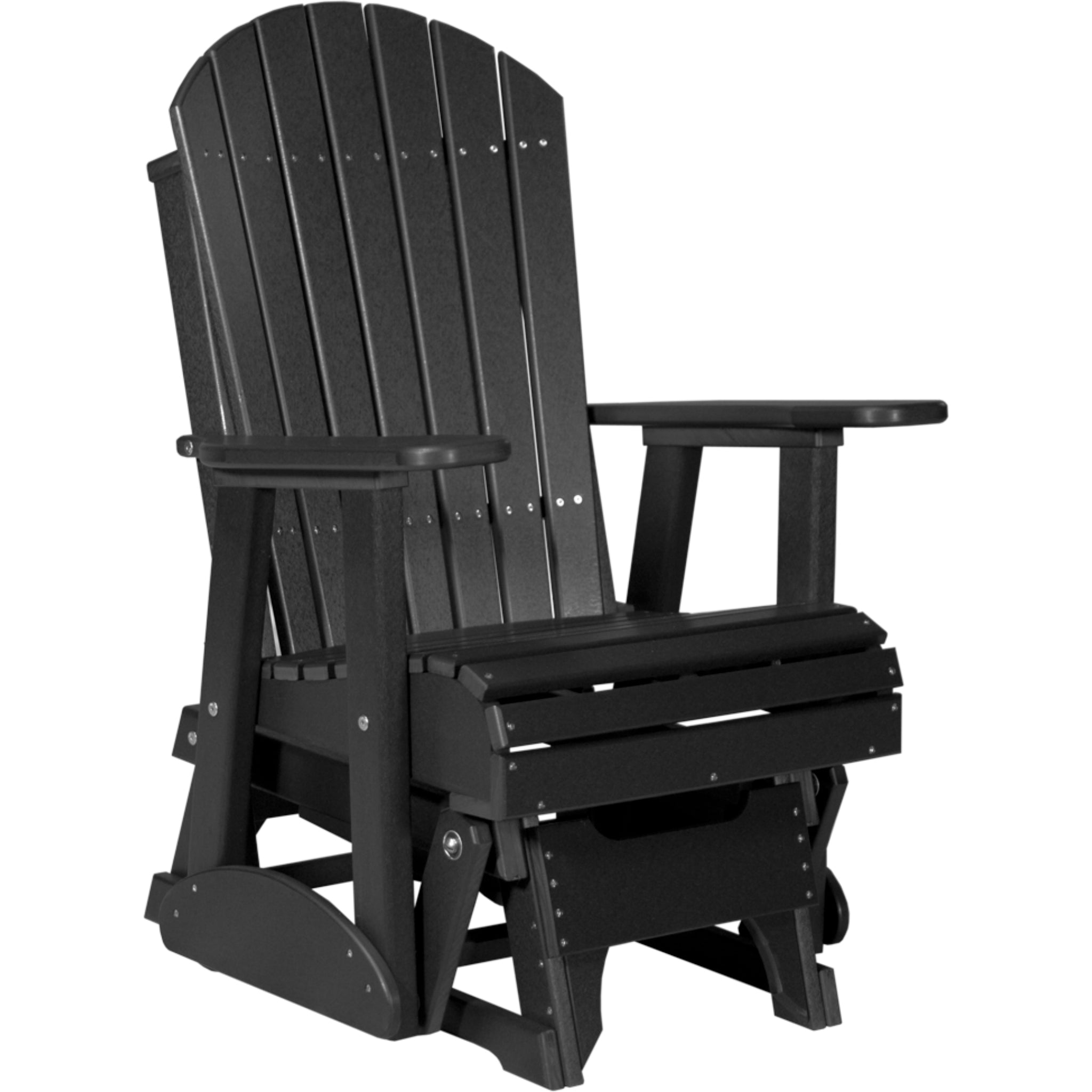 LuxCraft 2′ Adirondack Glider Chair – Comfortable Outdoor Glider (2APG)