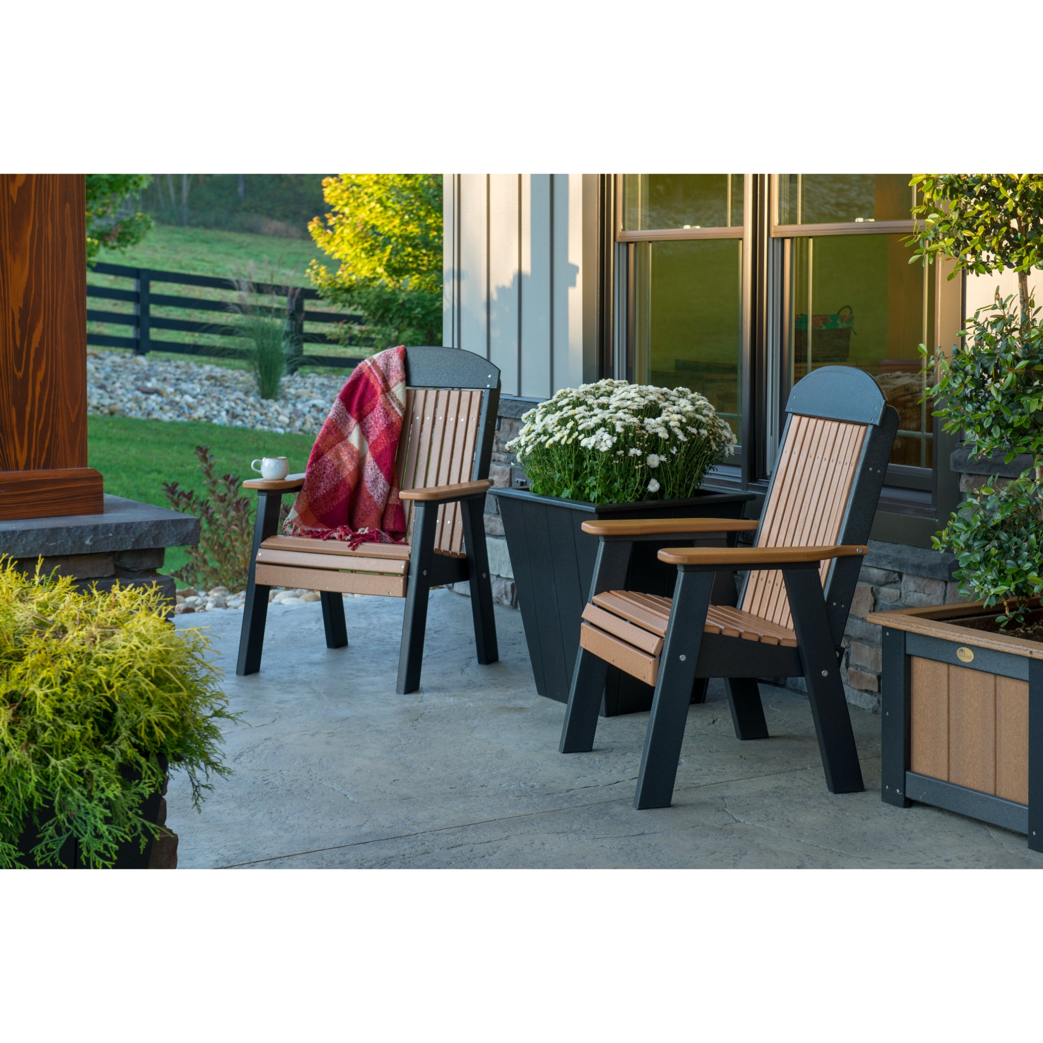 LuxCraft 2′ Classic Bench – Outdoor Poly Garden Bench (2CPB)