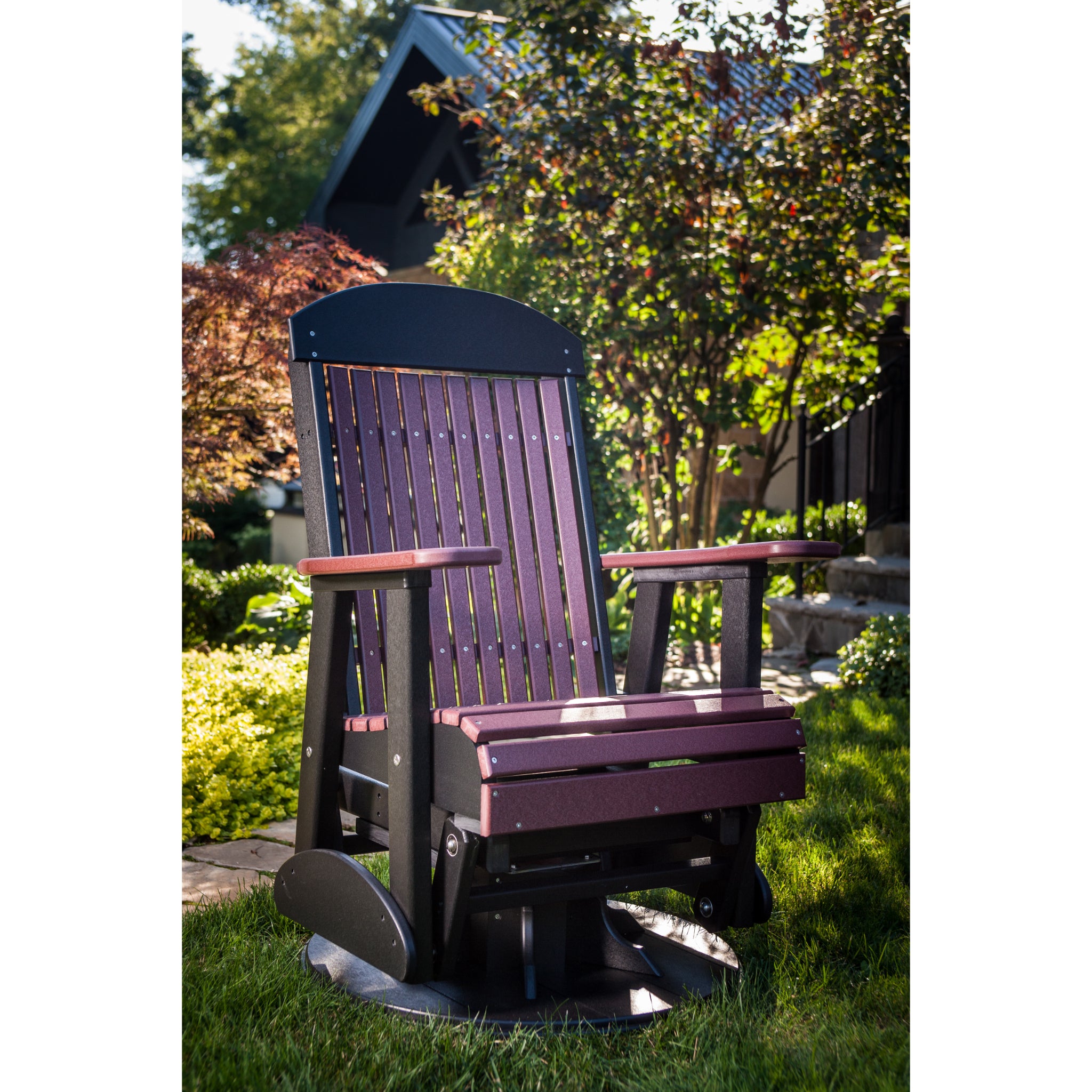 LuxCraft 2′ Classic Swivel Glider – Outdoor Poly Swivel Glider Chair (2SCPG)