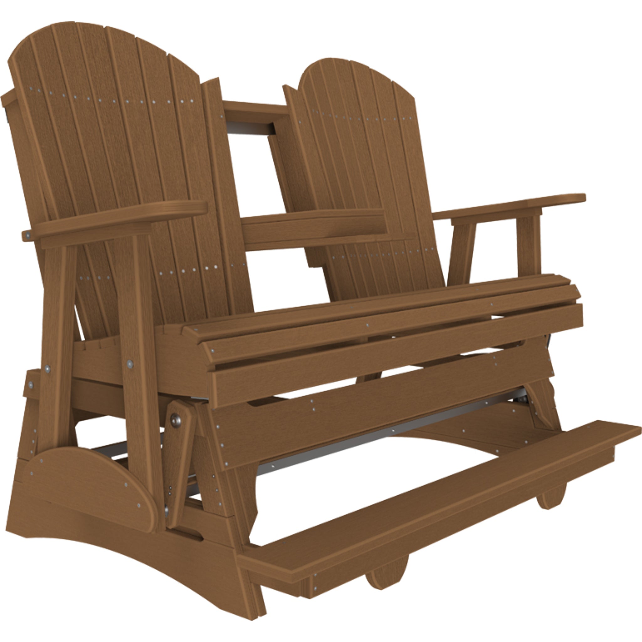 LuxCraft 5′ Adirondack Balcony Glider – Outdoor Poly Porch Glider (5APBAG)