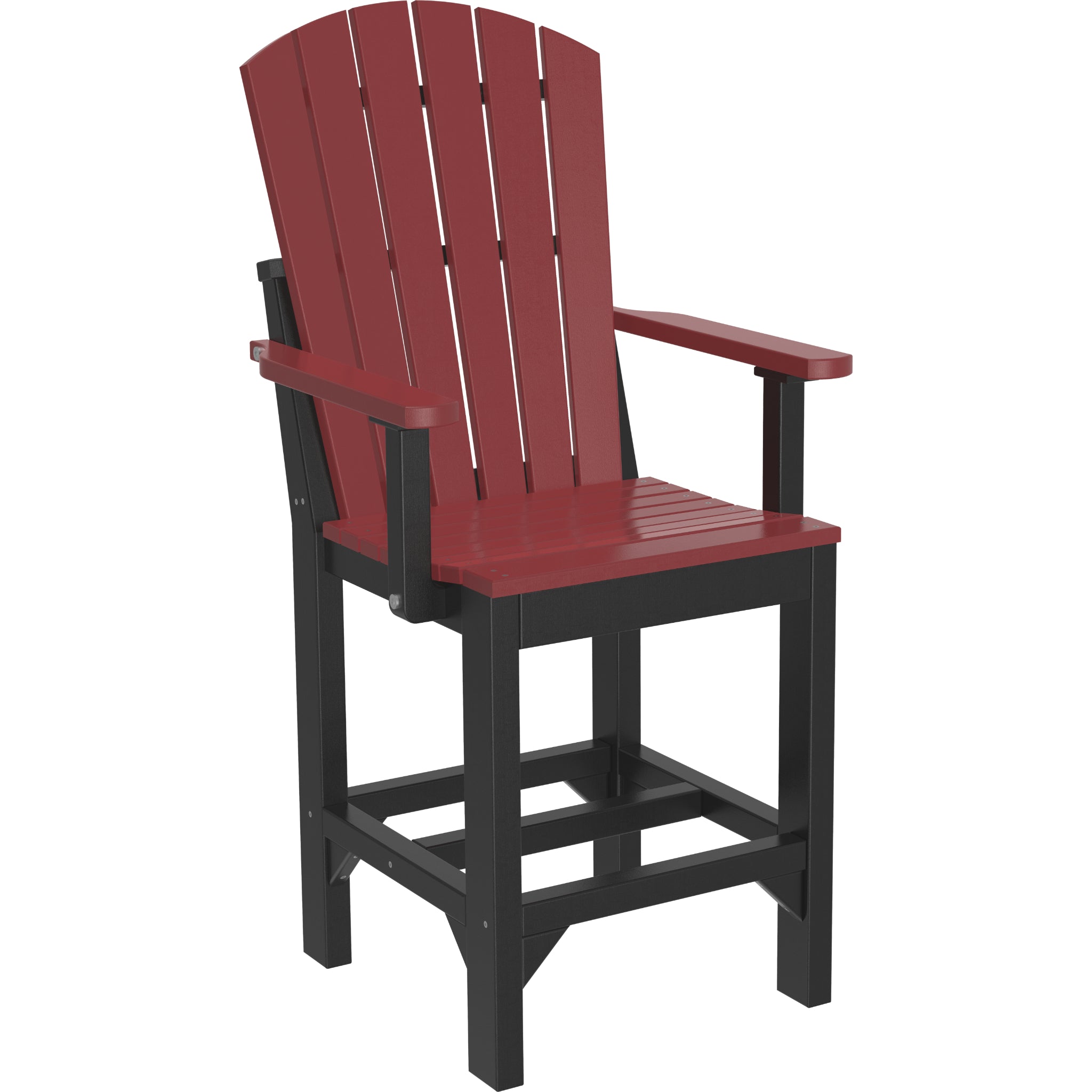 LuxCraft Adirondack Arm Chair – Outdoor Poly Counter Height Chair (AAC)