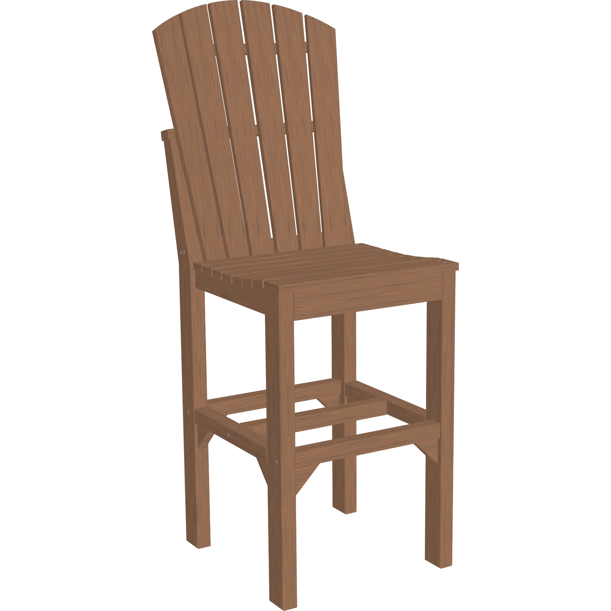 LuxCraft Adirondack Side Chair – Outdoor Poly Bar Chair (ASC)
