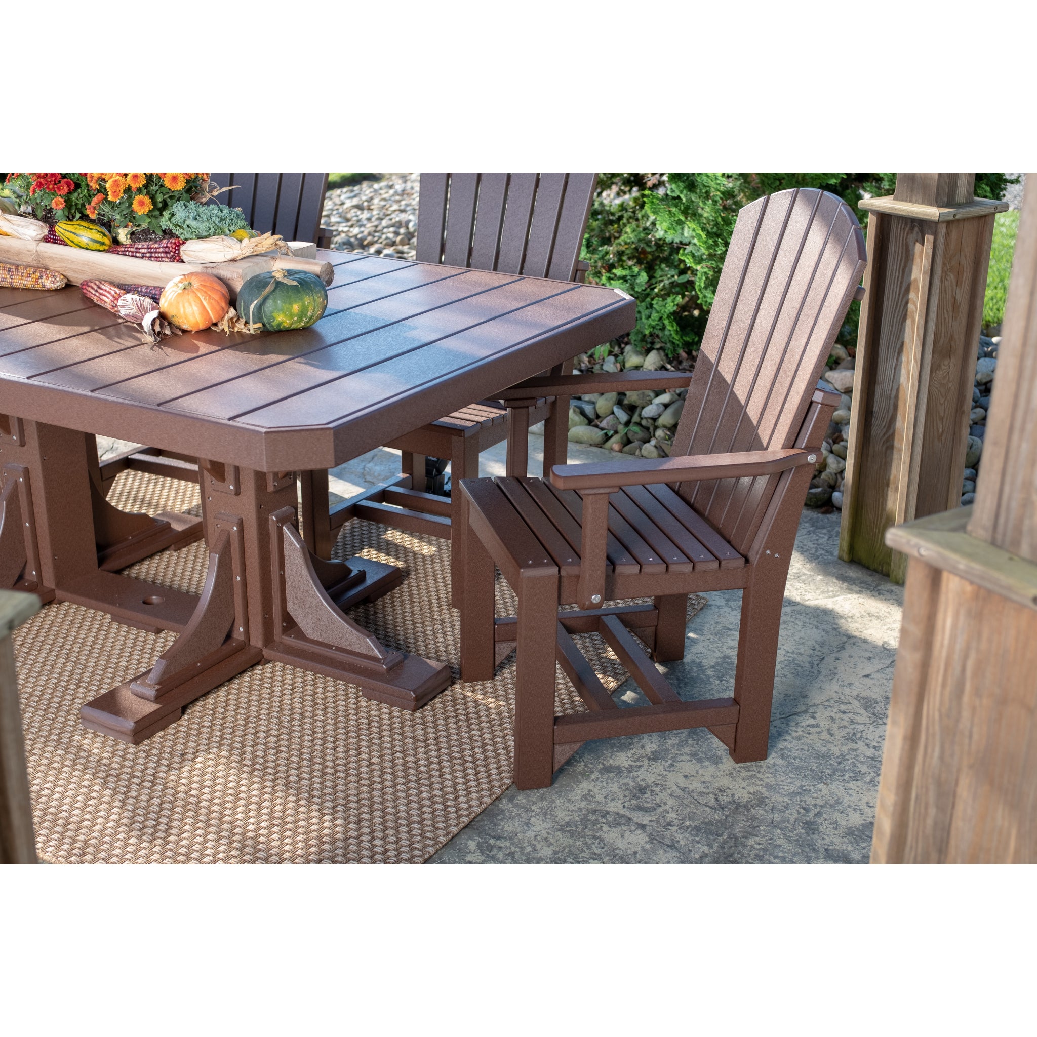 LuxCraft Adirondack Arm Chair – Outdoor Poly Dining Arm Chair (AAC)