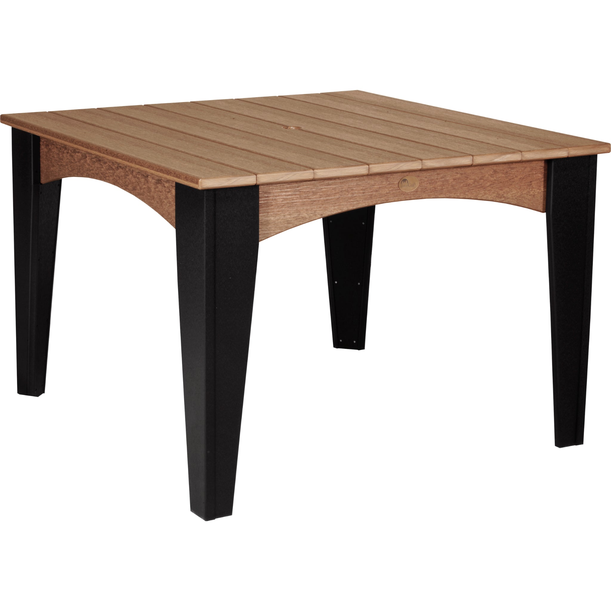 LuxCraft Island 44″ Square Dining Table – Outdoor Poly Patio Dining Table (IDT44S)