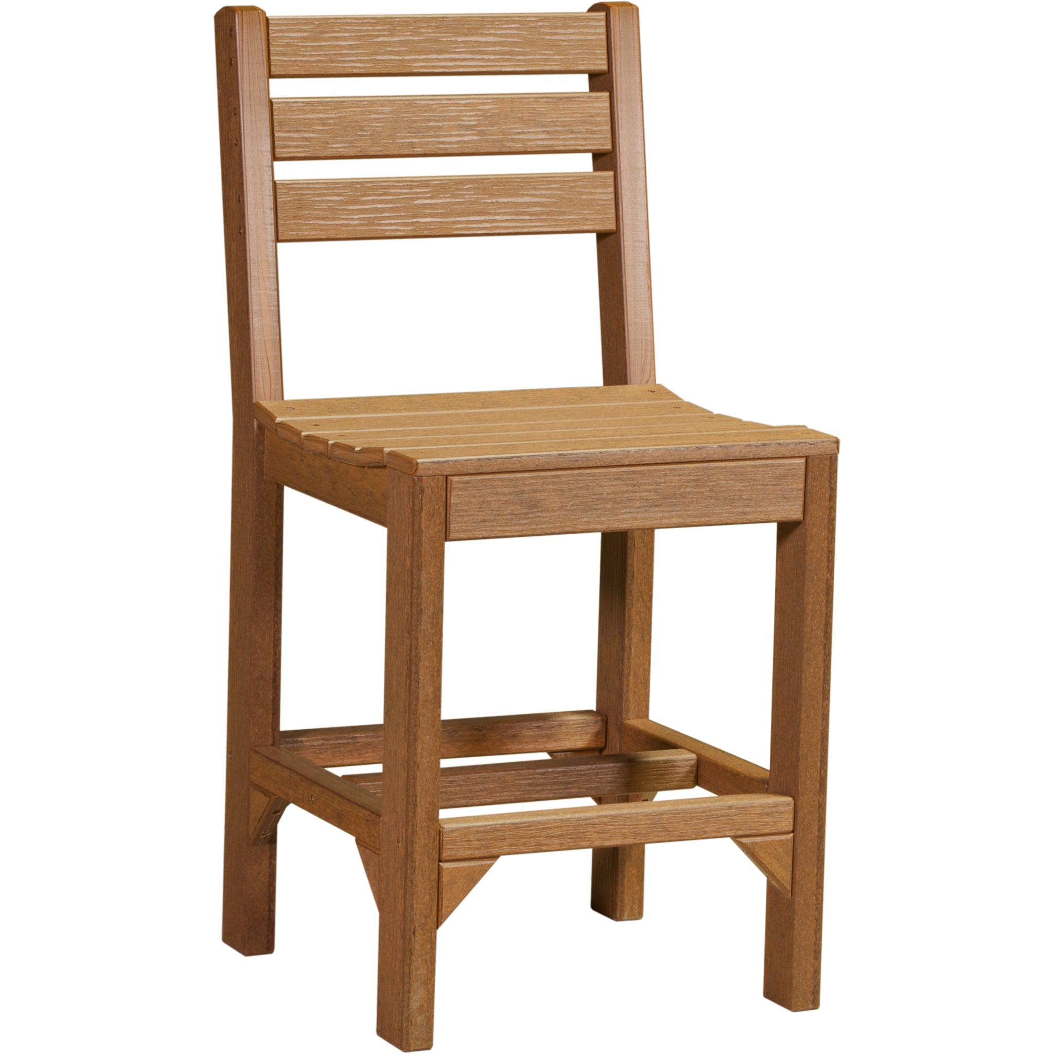 LuxCraft Island Side Chair – Outdoor Poly Counter Height Chair (ISC)