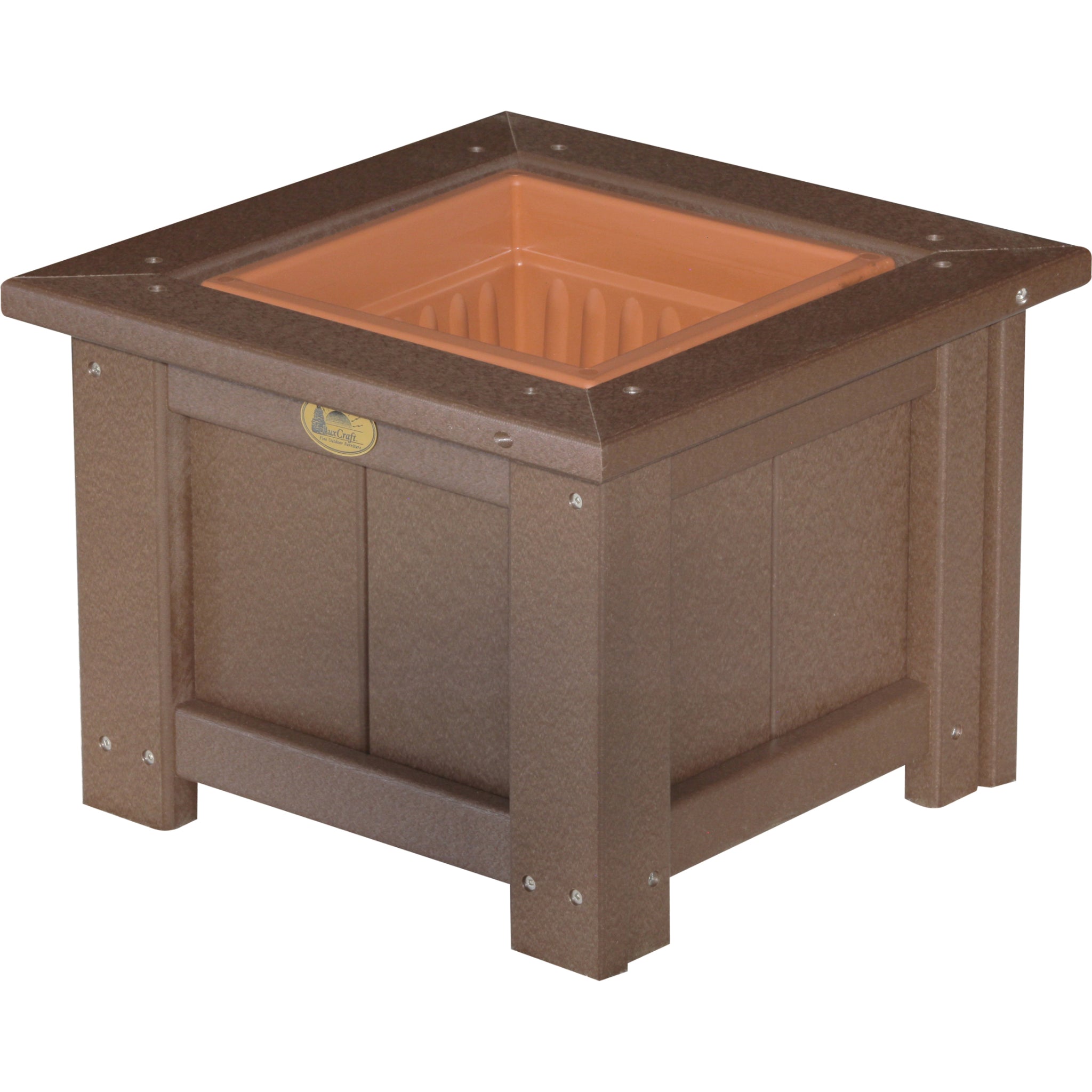 LuxCraft 15″ Square Planter – Outdoor Poly Patio Planter (P15SP)
