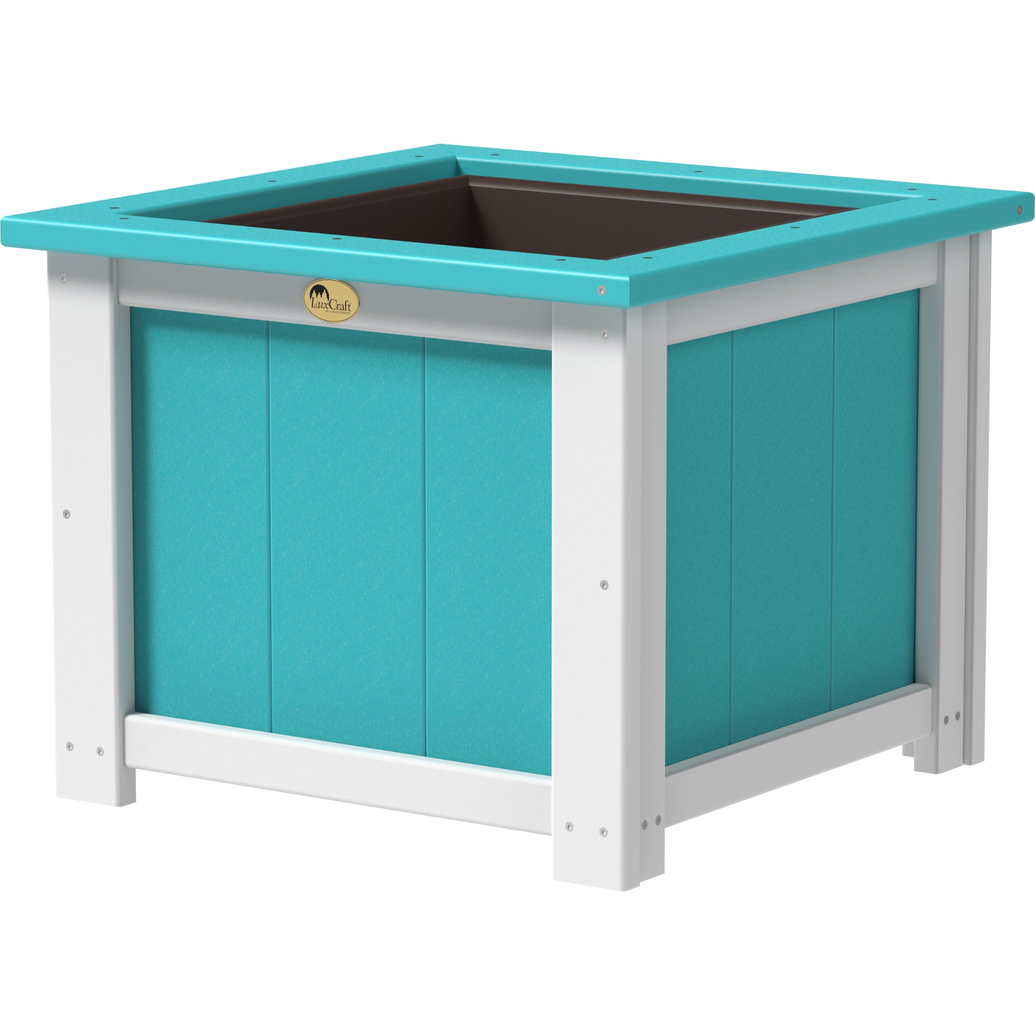 LuxCraft 24″ Square Planter – Outdoor Poly Patio Planter (P24SP)