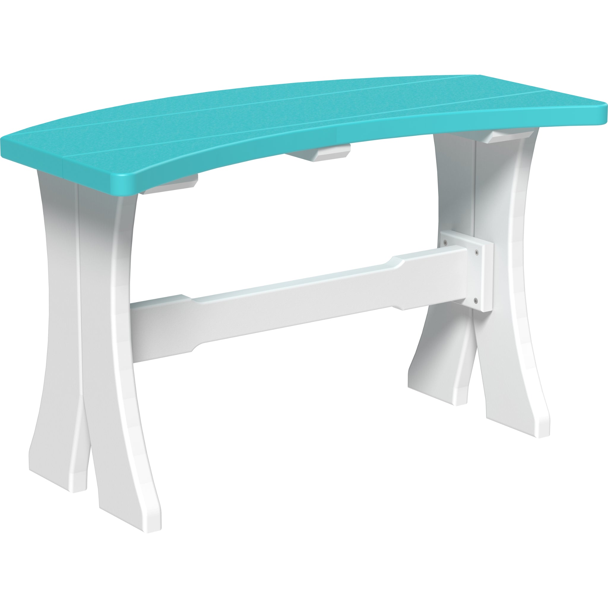 LuxCraft 28″ Table Bench – Outdoor Poly Patio Bench (P28TB)