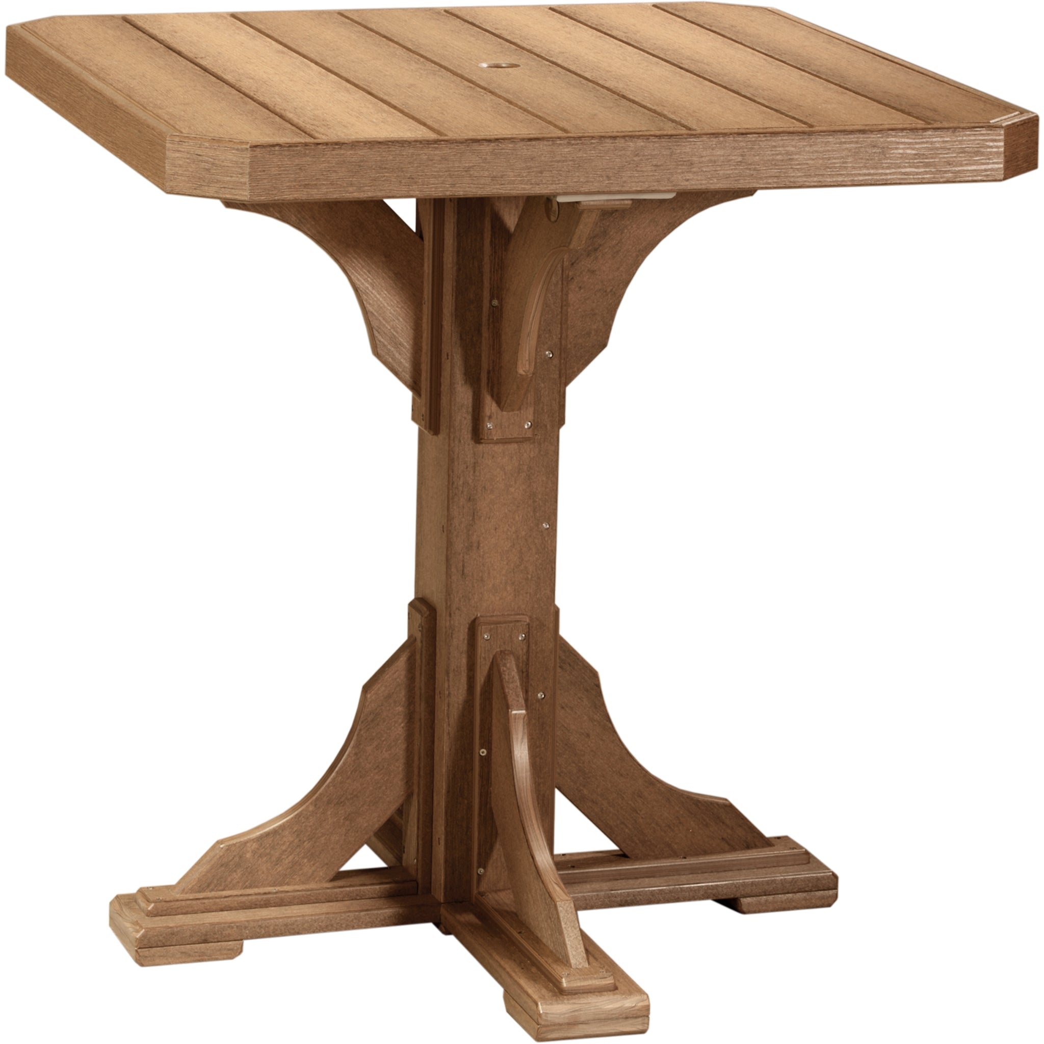 LuxCraft 41″ Square Table – Outdoor Poly Patio Bar Table (P41ST)