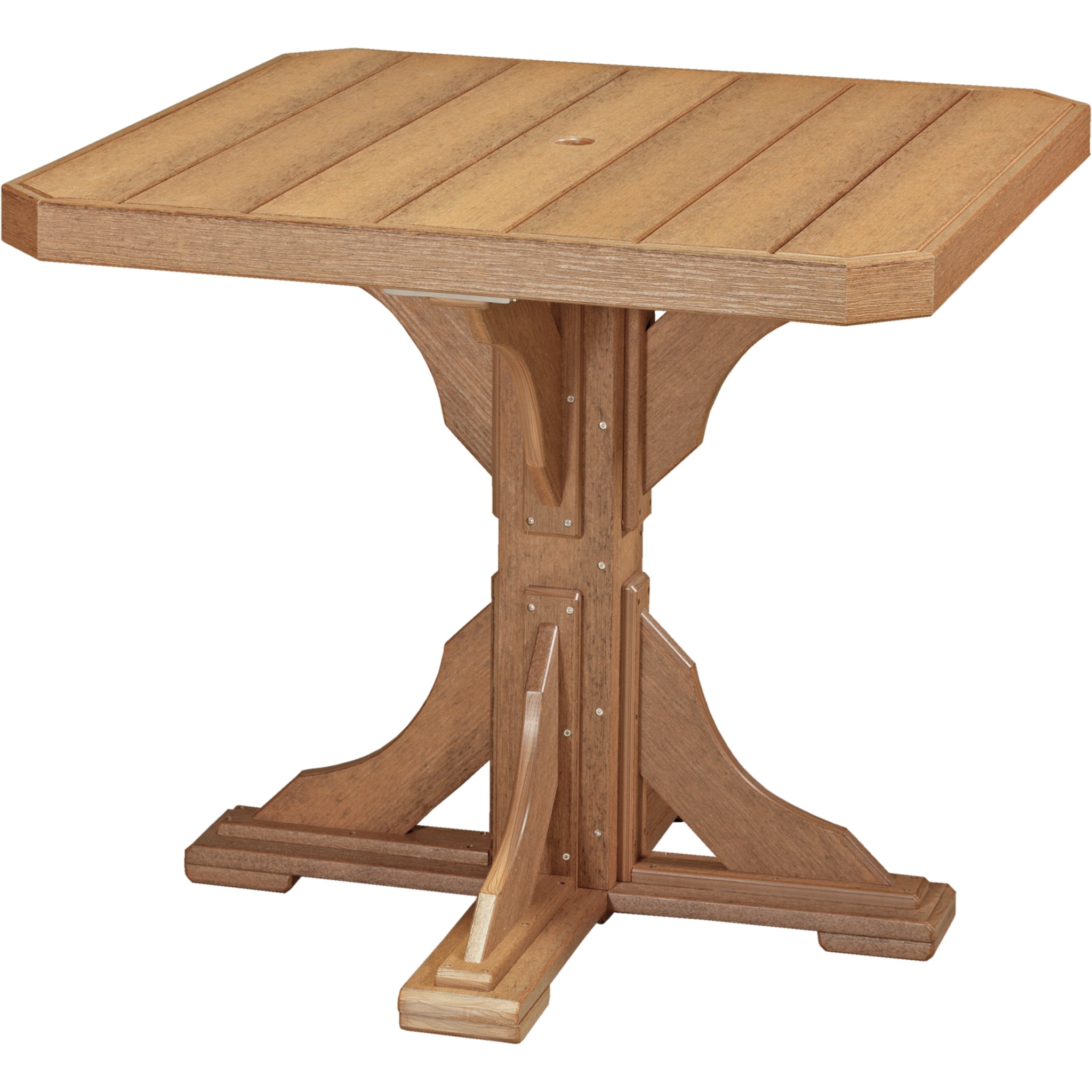 LuxCraft 41″ Square Table – Outdoor Poly Patio Counter Height Table (P41ST)