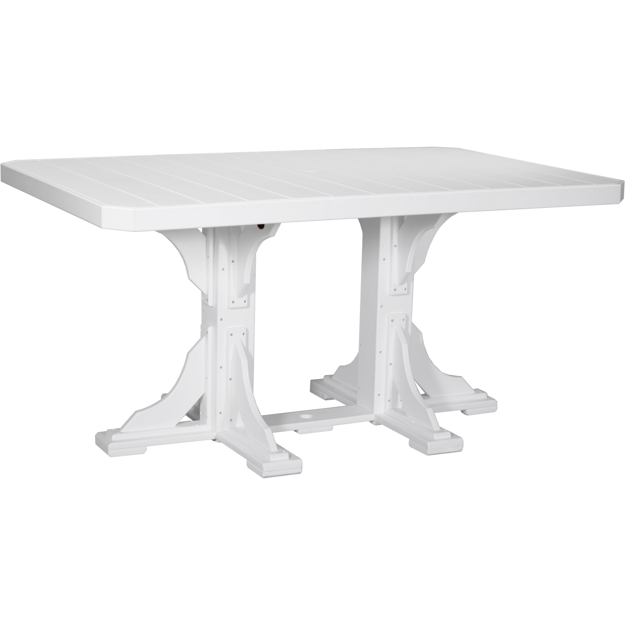 LuxCraft 4′ x 6′ Rectangular Table – Outdoor Poly Patio Counter Height Table (P46RT)