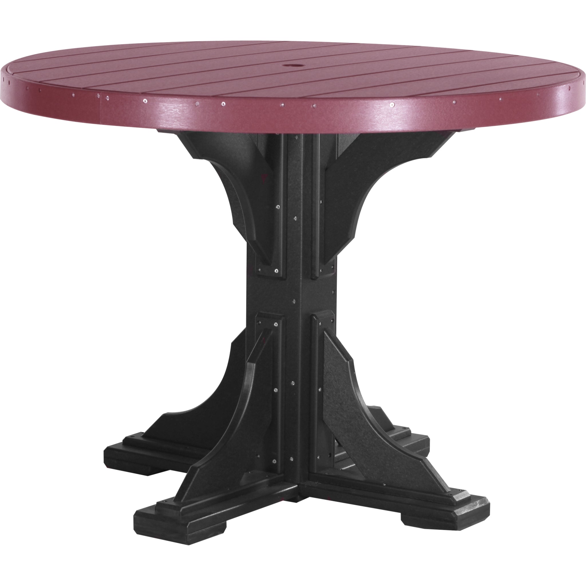LuxCraft 4′ Round Table – Outdoor Poly Counter Height Table (P4RT)