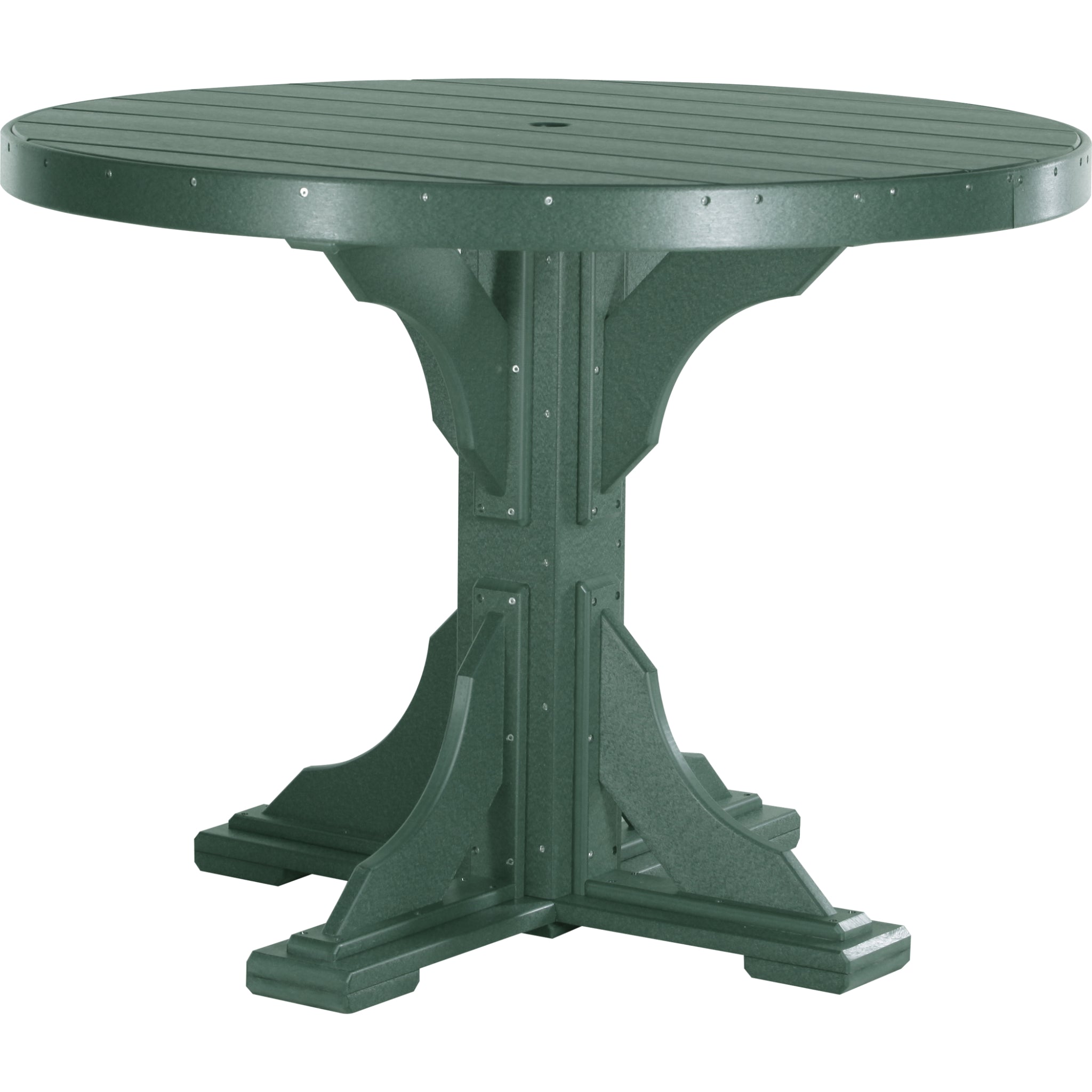 LuxCraft 4′ Round Table – Outdoor Poly Counter Height Table (P4RT)