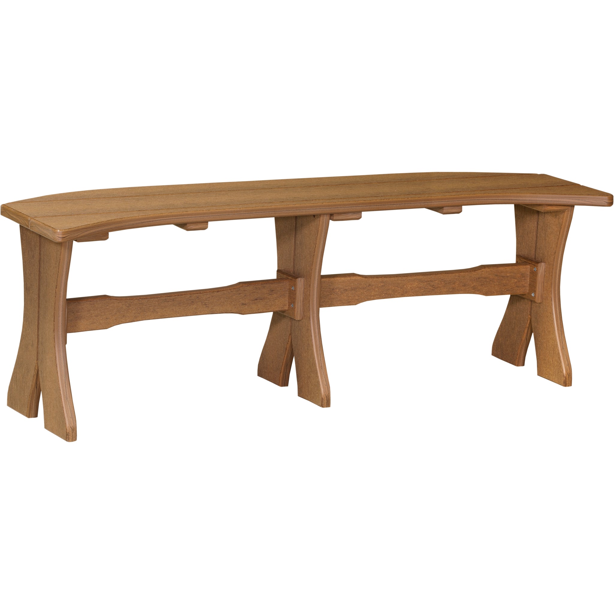 LuxCraft 52″ Table Bench – Outdoor Poly Patio Bench (P52TB)