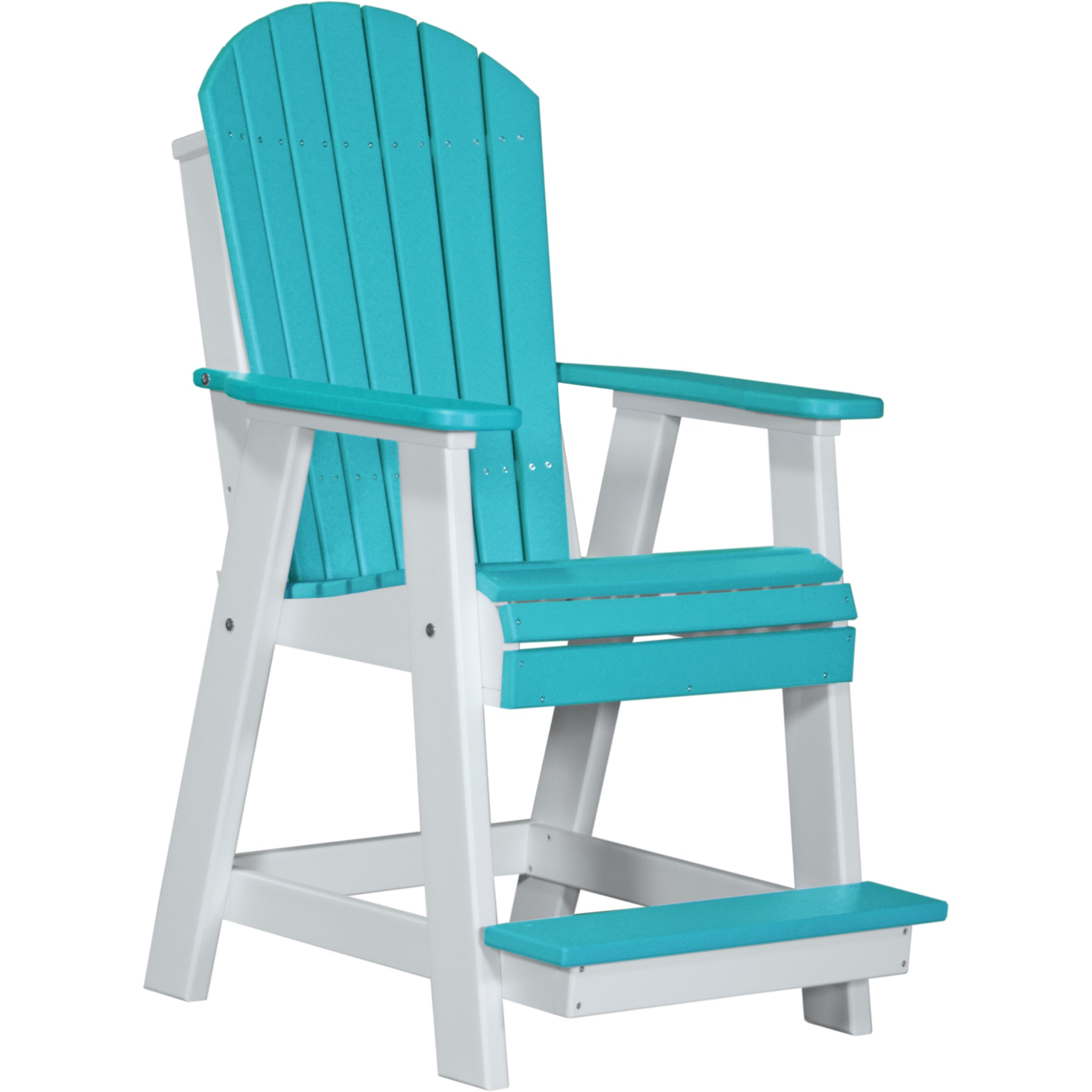 LuxCraft Adirondack Balcony Chair – Outdoor Poly High-Back Balcony Chair (PABC)