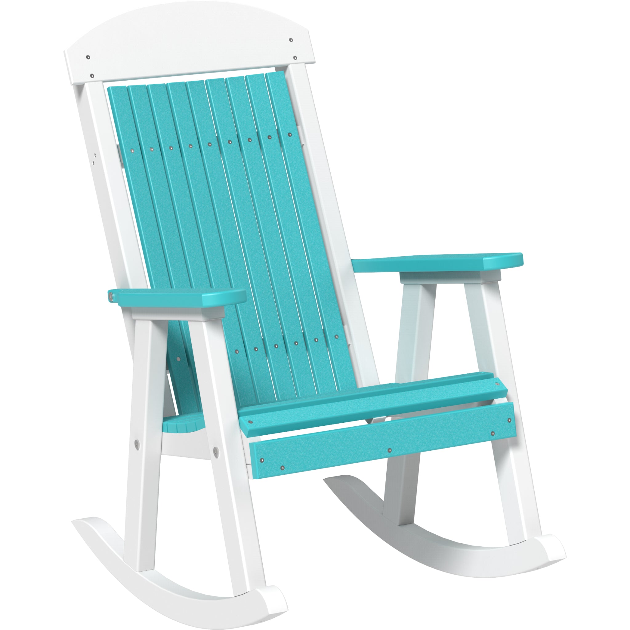 LuxCraft Porch Rocker – Outdoor Poly Rocking Chair (PPR)