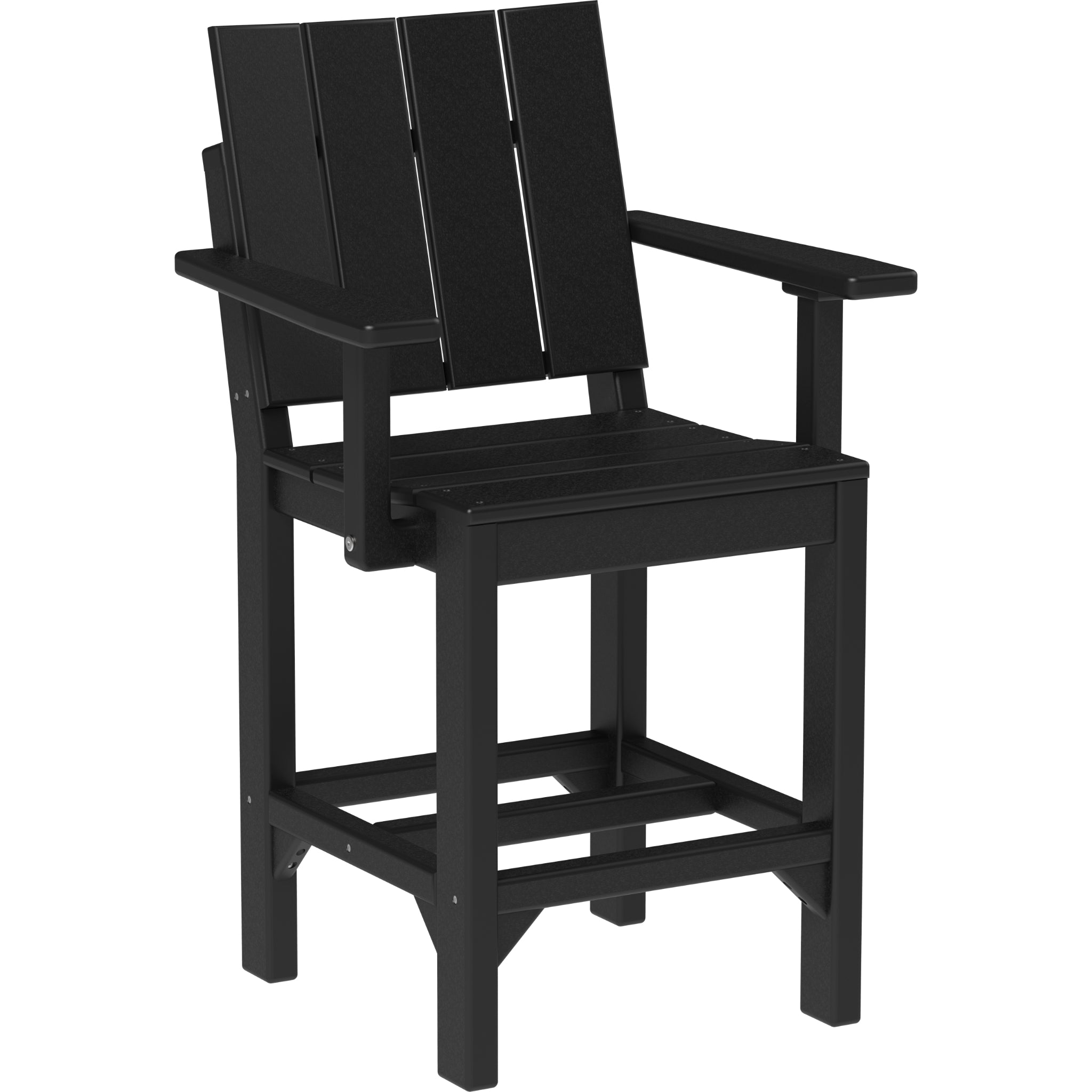 LuxCraft Urban Arm Chair – Outdoor Poly Counter Height Chair (UARC)