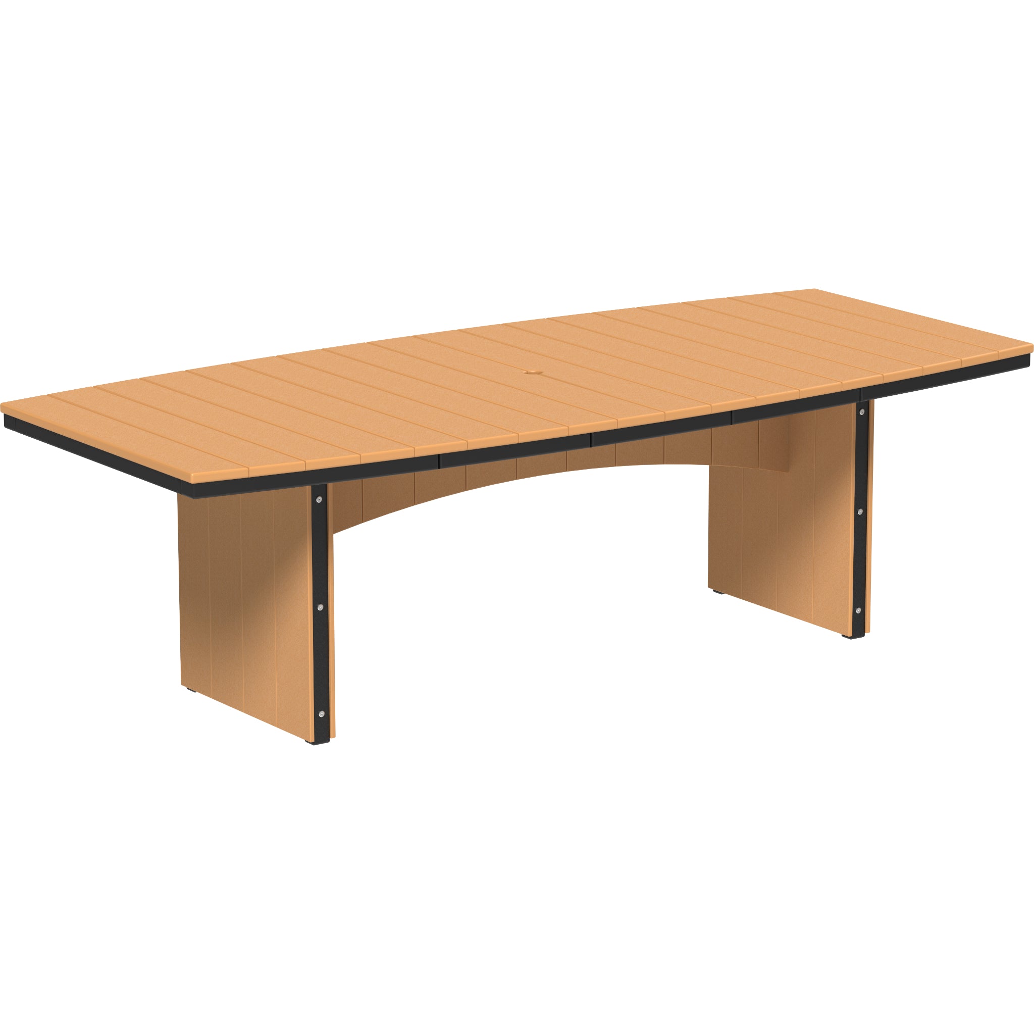 LuxCraft Urban 4′ x 8′ Oval Dining Table – Outdoor Poly Patio Dining Table (UDT48O)
