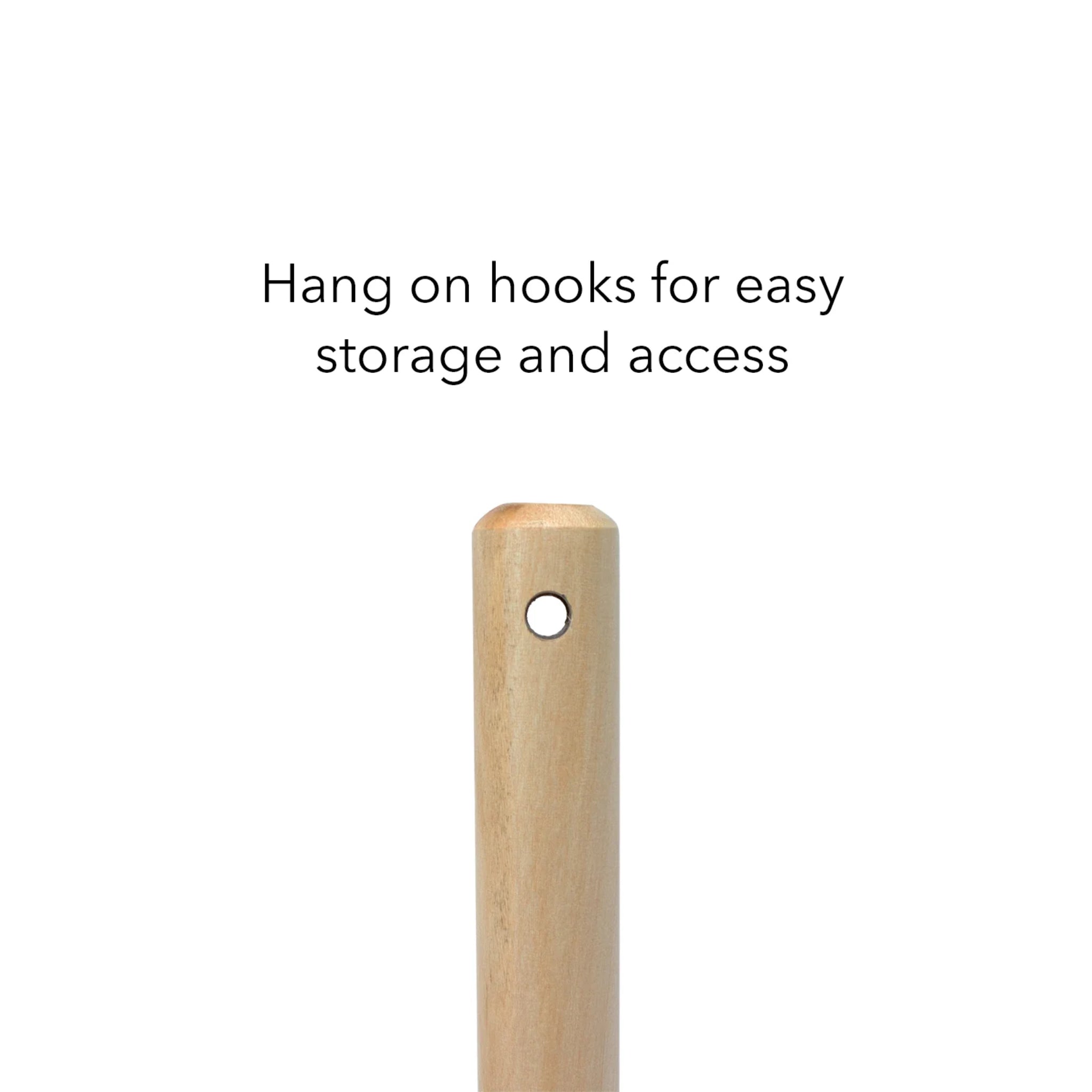 Chicago Brick Oven Aluminum 17.5" Pizza Spinner Turning Fork with Wooden Handle and Leather Strap (2-Pack) CBO-A-PZA-SPN-2PK