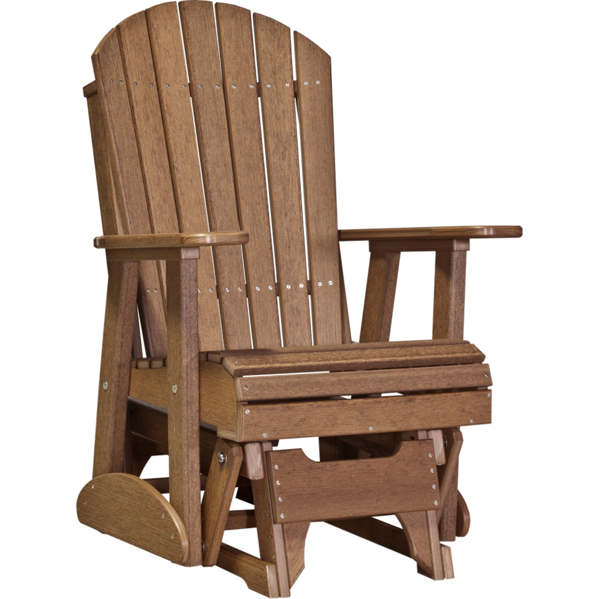LuxCraft 2′ Adirondack Glider Chair – Comfortable Outdoor Glider (2APG)