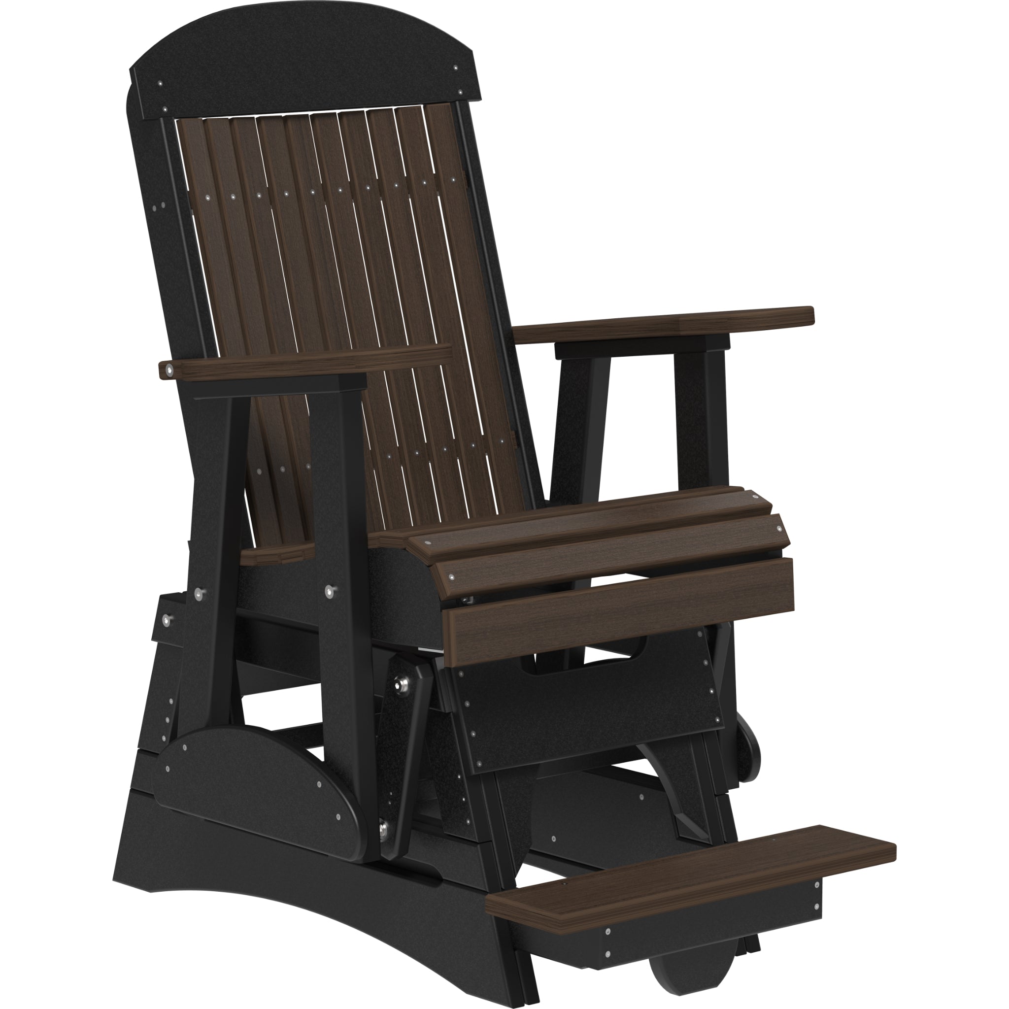 LuxCraft 2′ Classic Balcony Glider Chair – Outdoor Poly High Seat Glider (2CPBAG)