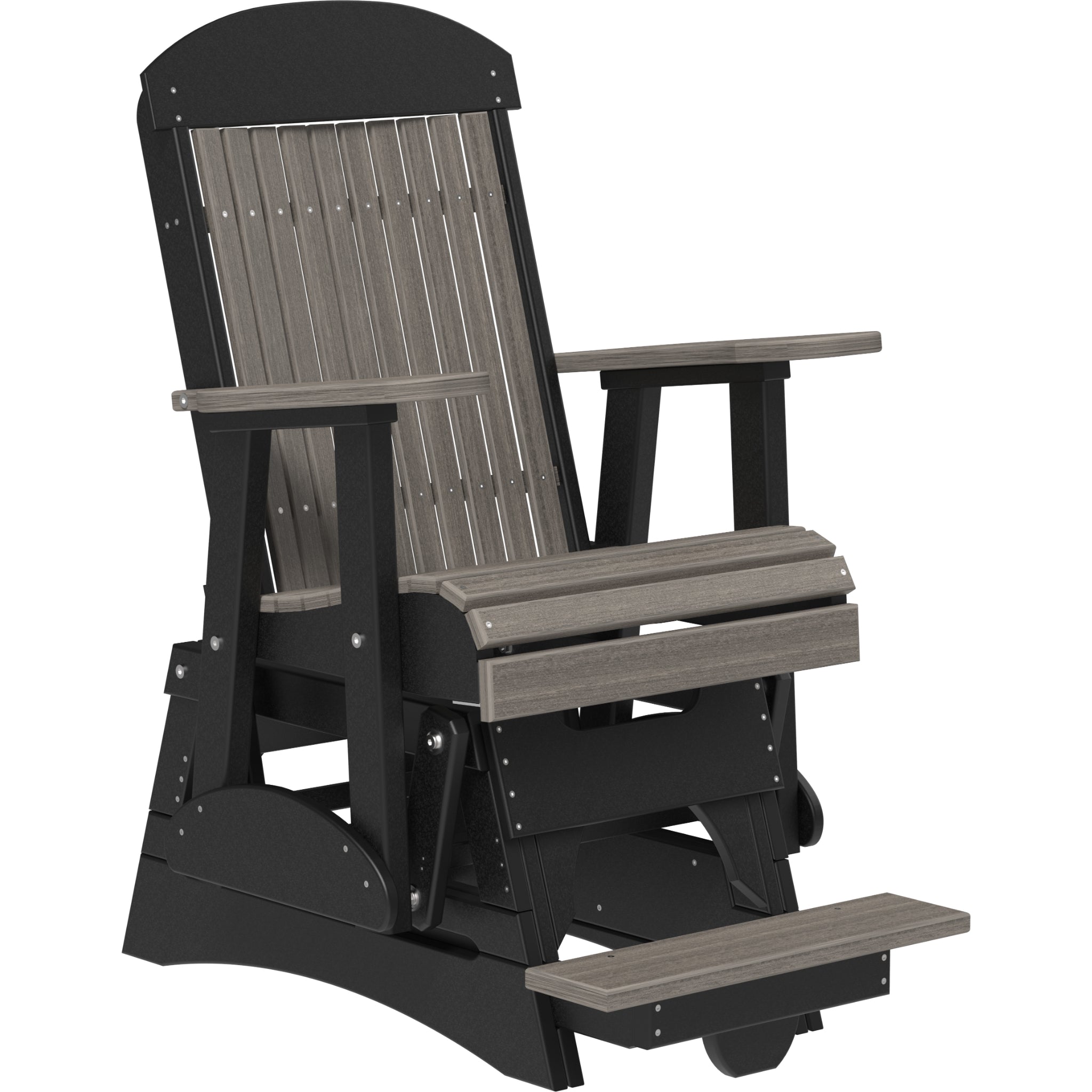 LuxCraft 2′ Classic Balcony Glider Chair – Outdoor Poly High Seat Glider (2CPBAG)