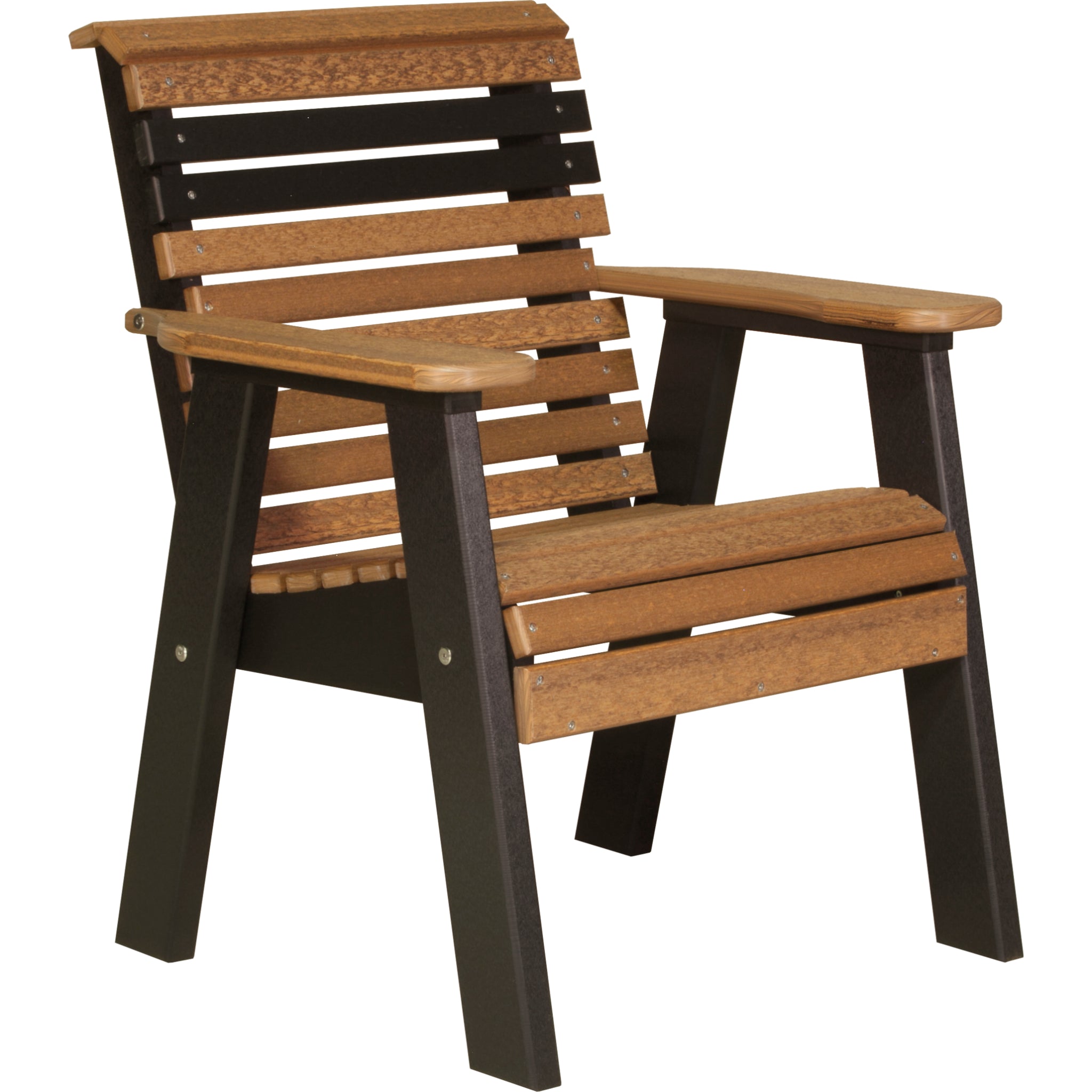 LuxCraft 2′ Plain Bench – Outdoor Poly Garden Bench (2PPB)