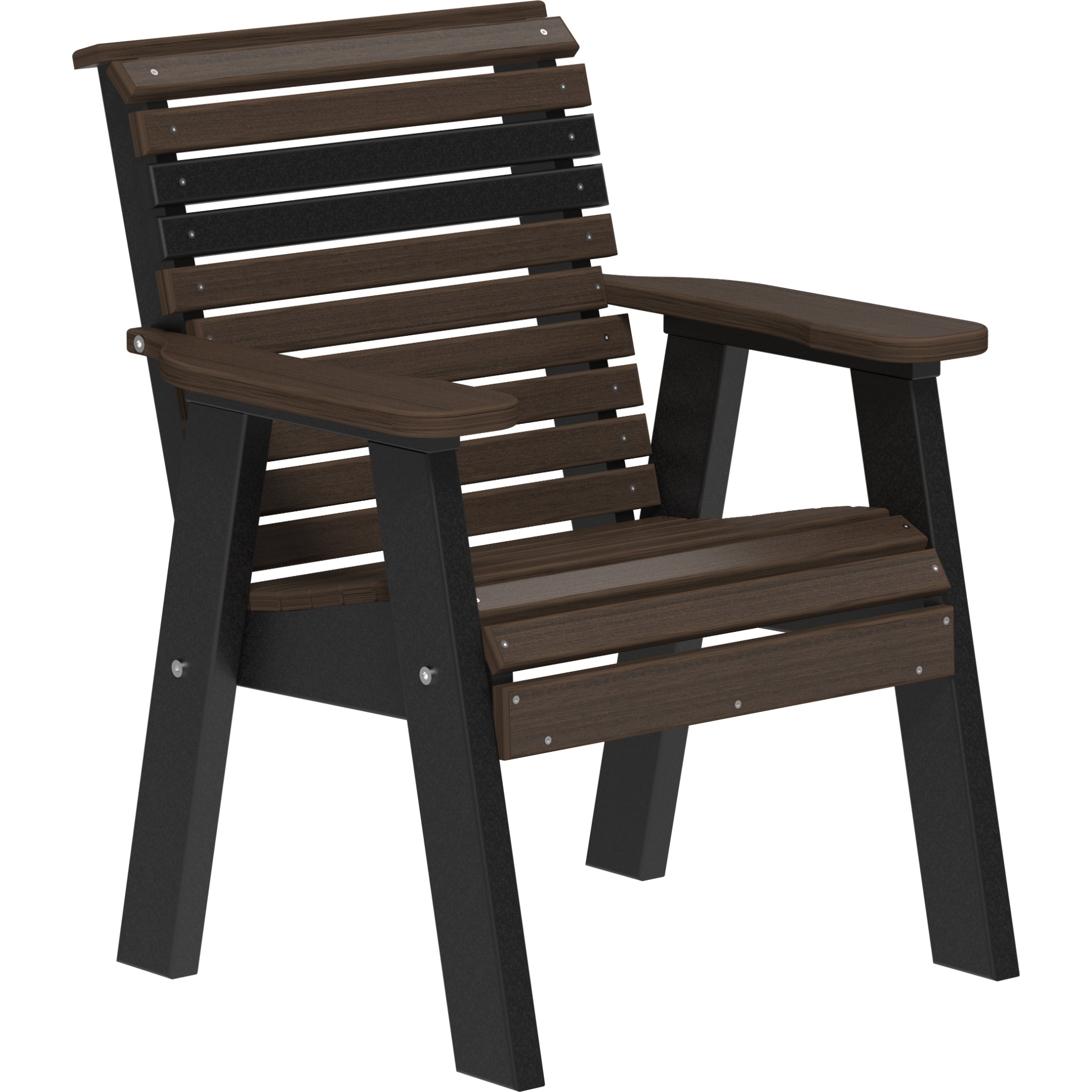 LuxCraft 2′ Plain Bench – Outdoor Poly Garden Bench (2PPB)