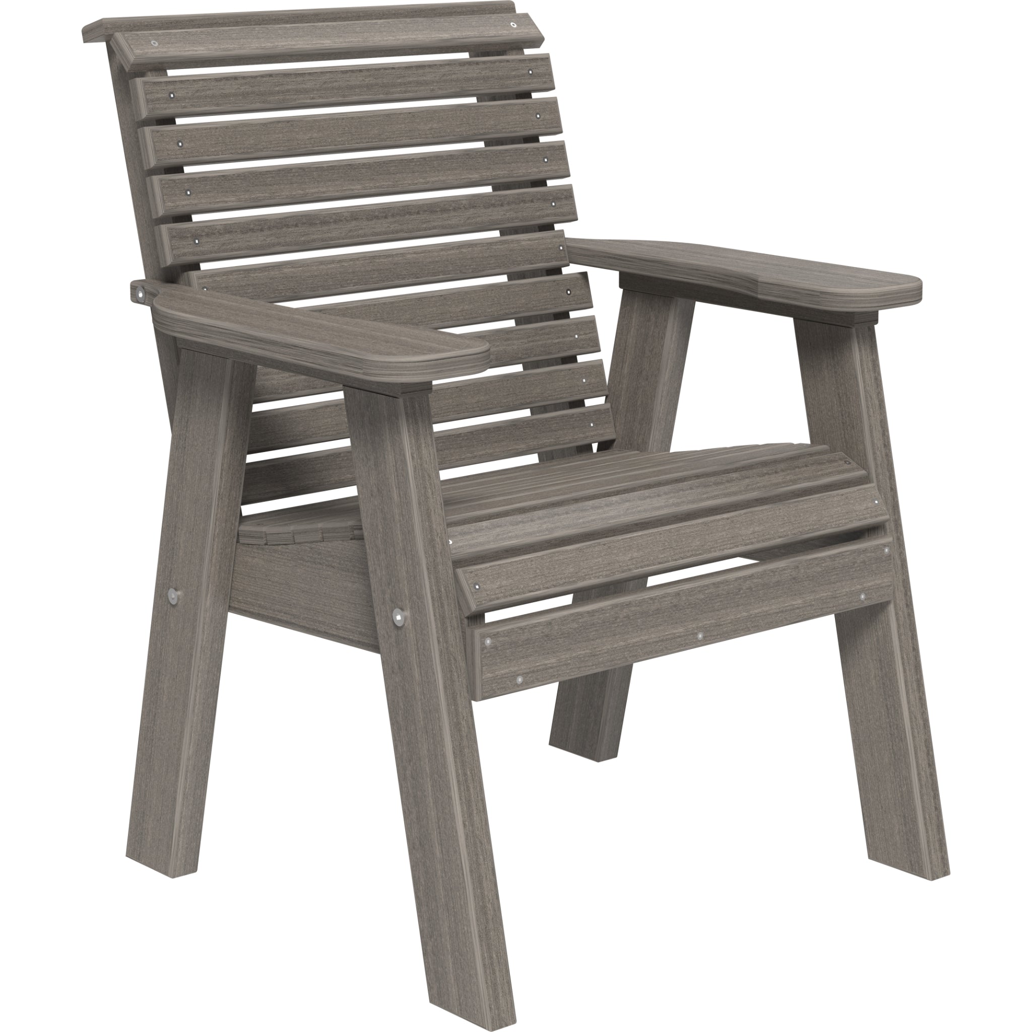 LuxCraft 2′ Plain Bench – Outdoor Poly Garden Bench (2PPB)