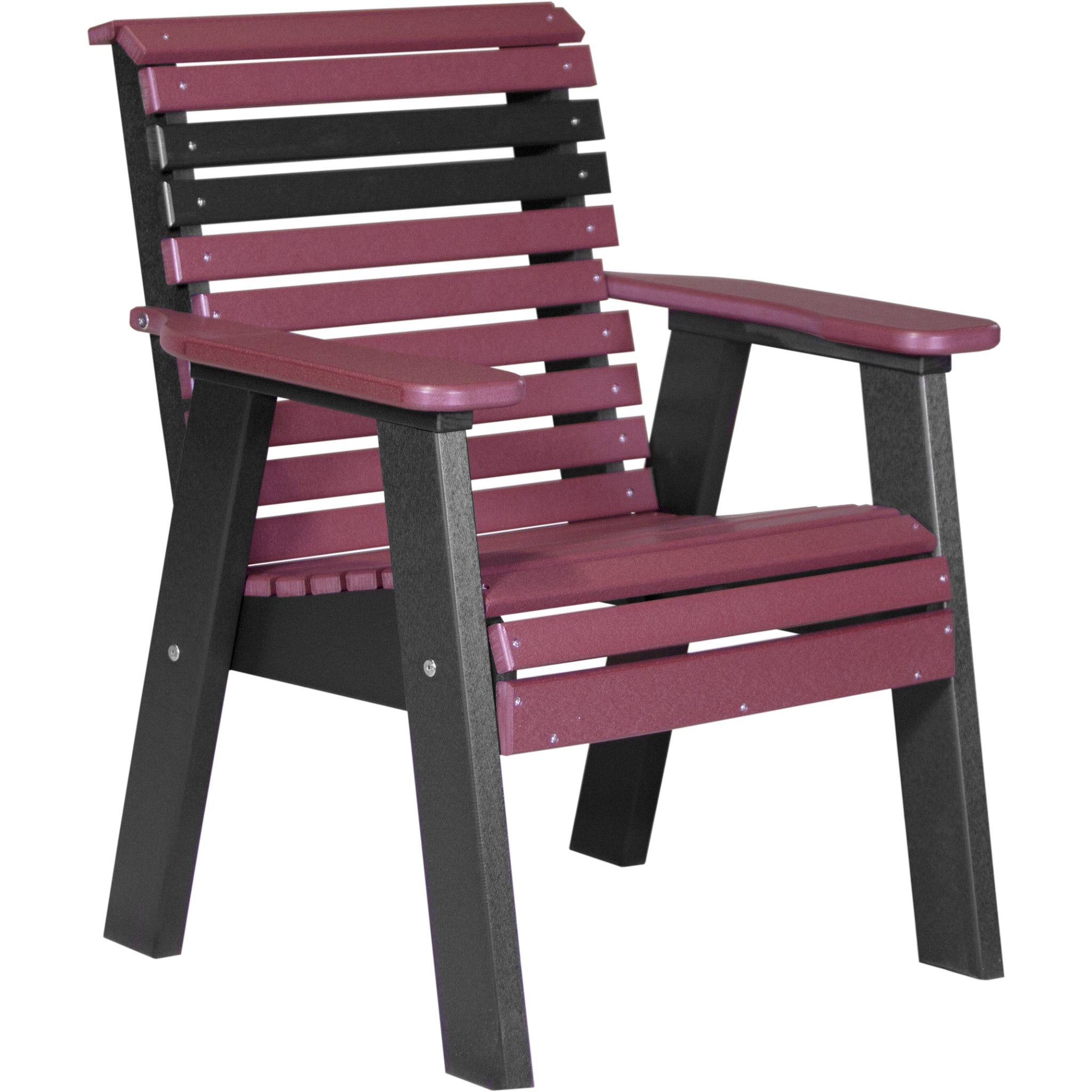 LuxCraft 2′ Plain Bench – Outdoor Poly Garden Bench (2PPB)