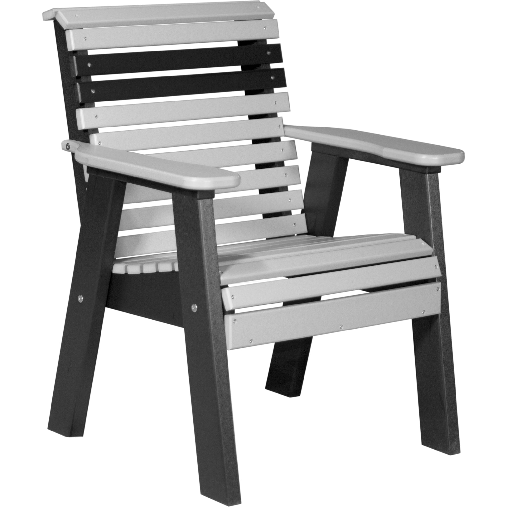 LuxCraft 2′ Plain Bench – Outdoor Poly Garden Bench (2PPB)