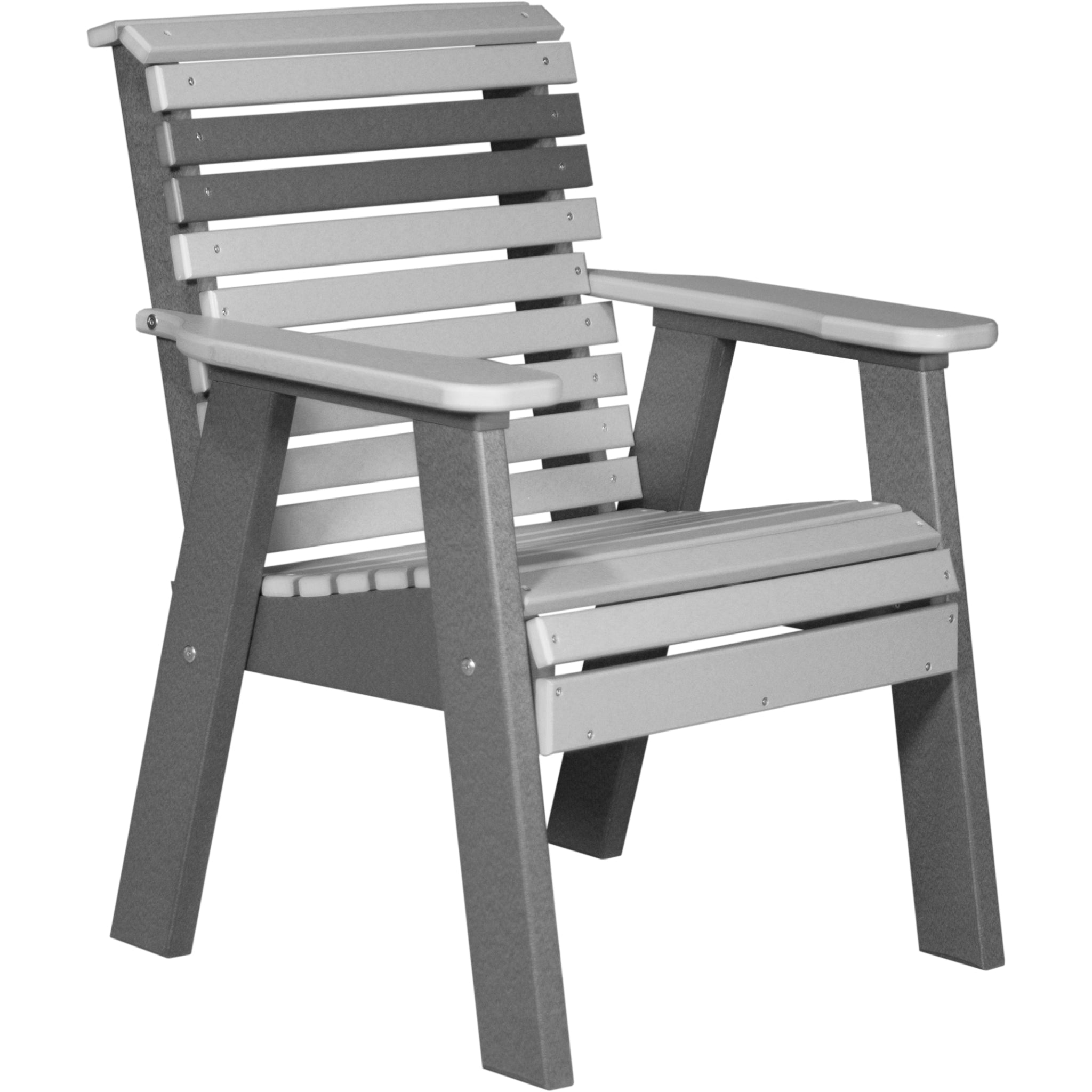 LuxCraft 2′ Plain Bench – Outdoor Poly Garden Bench (2PPB)