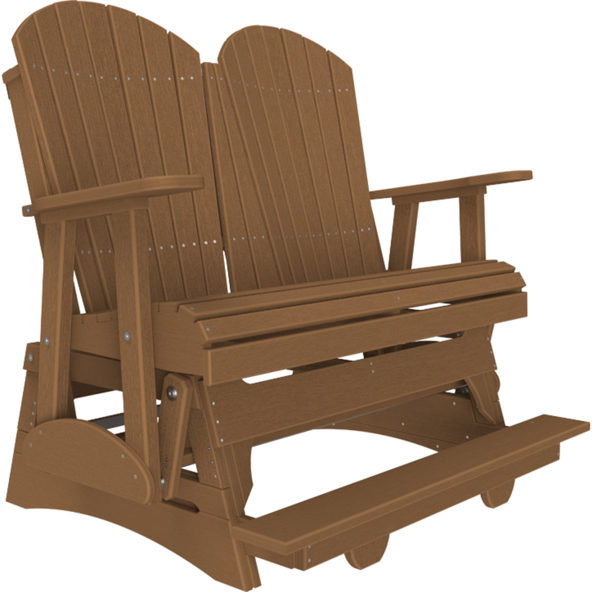 LuxCraft 4′ Adirondack Balcony Glider – Outdoor Poly Porch Glider (4APBAG)