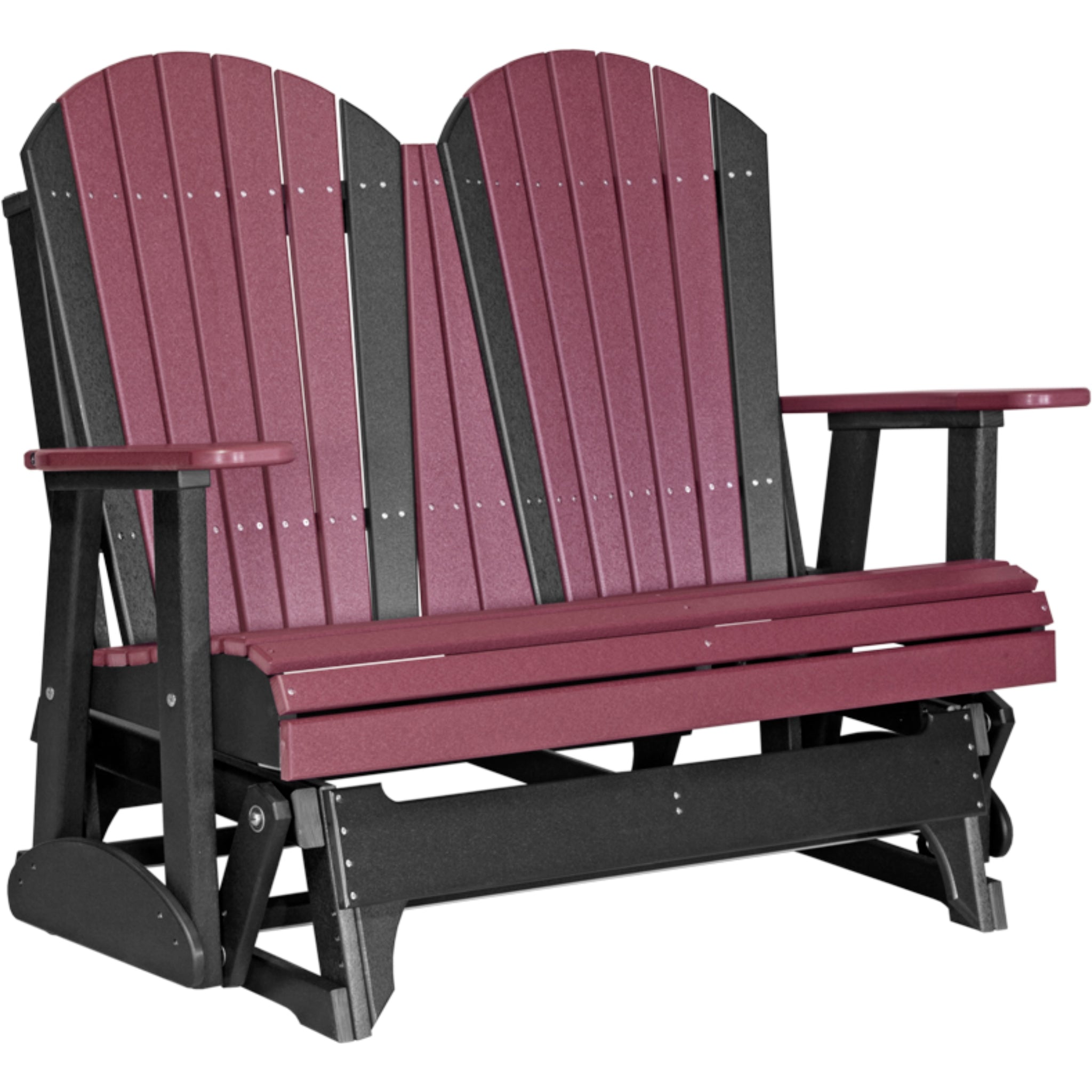 LuxCraft 4′ Adirondack Glider –  Outdoor Poly Porch Glider (4APG)