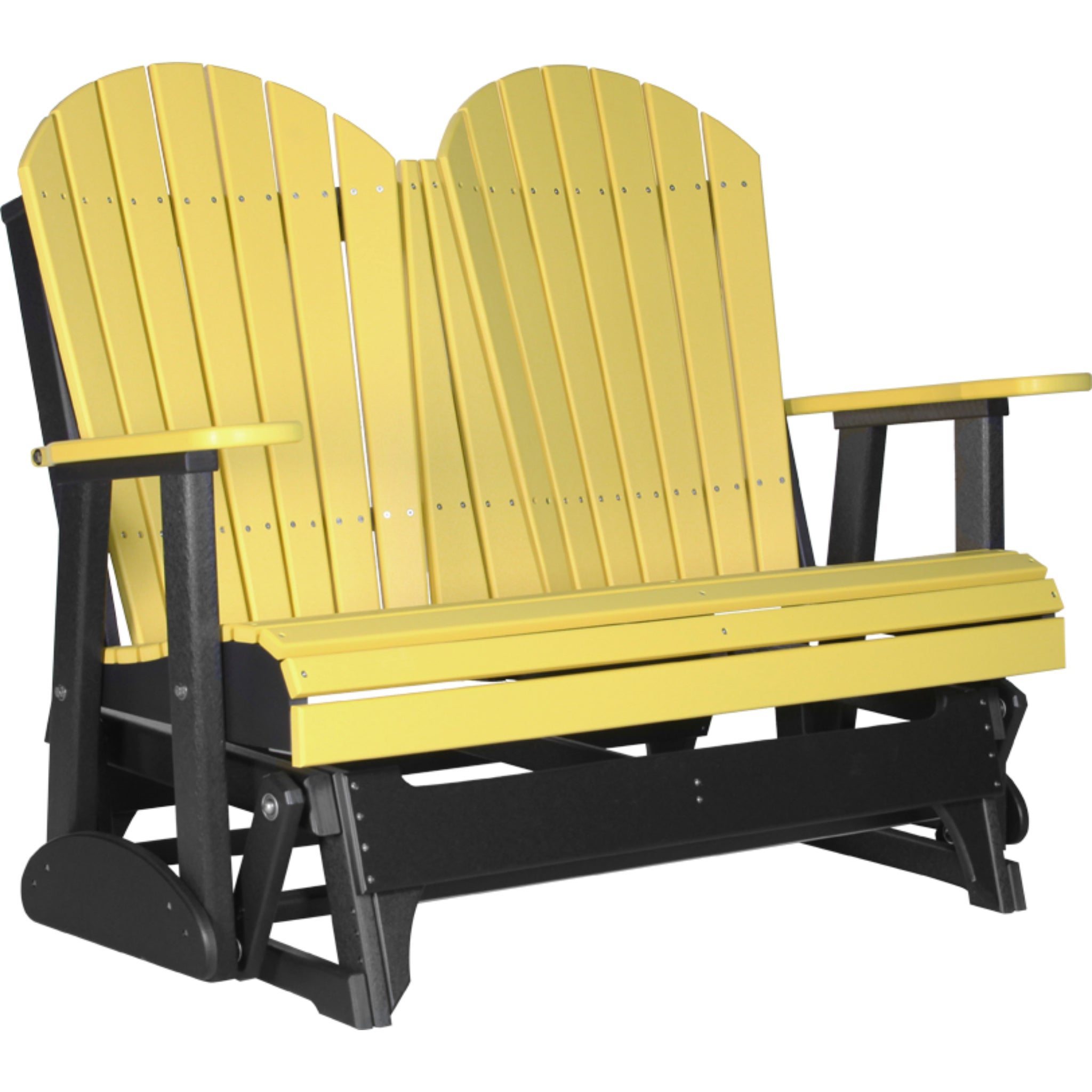 LuxCraft 4′ Adirondack Glider –  Outdoor Poly Porch Glider (4APG)