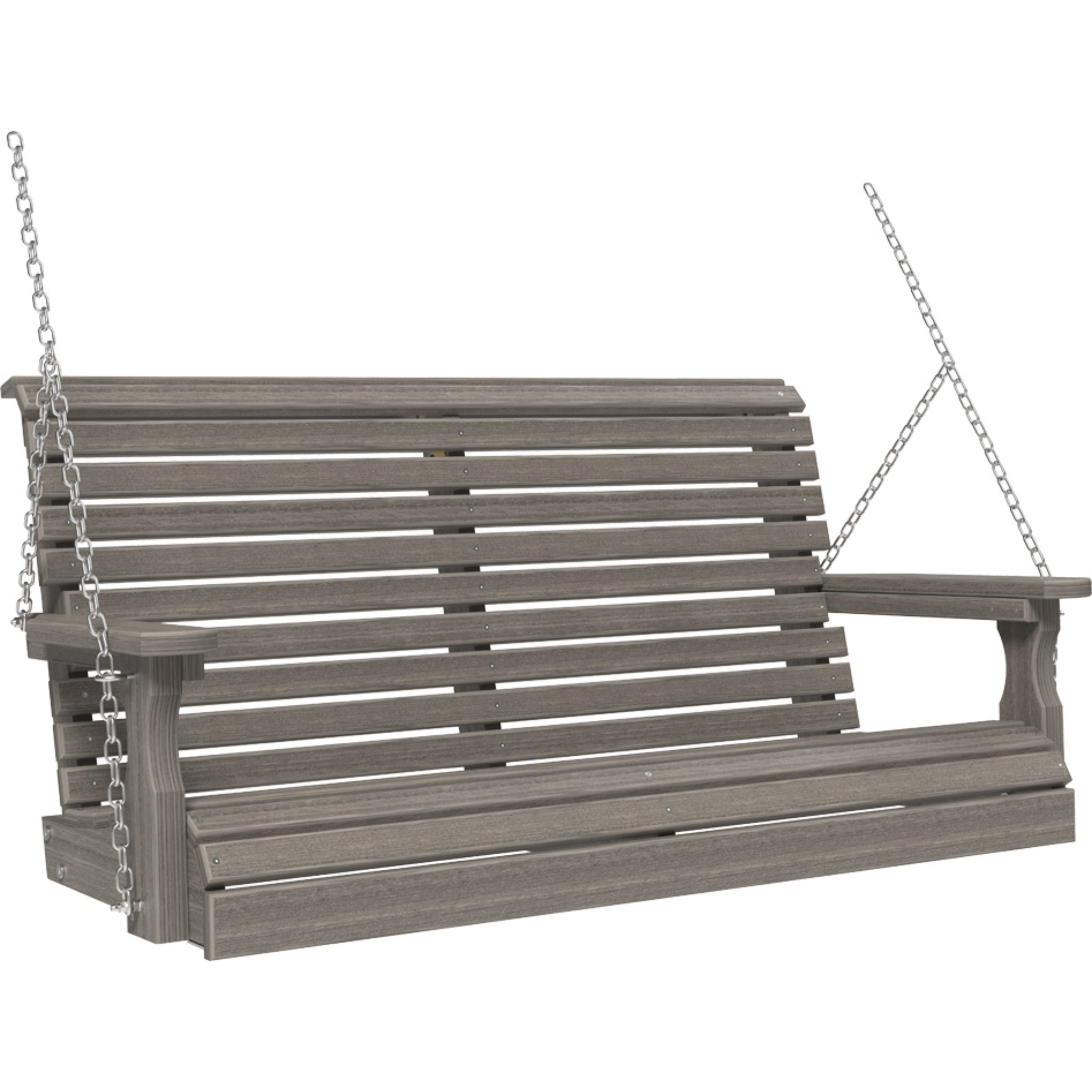 LuxCraft 4′ Plain Swing Chair – Weather-Resistant Outdoor Porch Swing (4PPS)