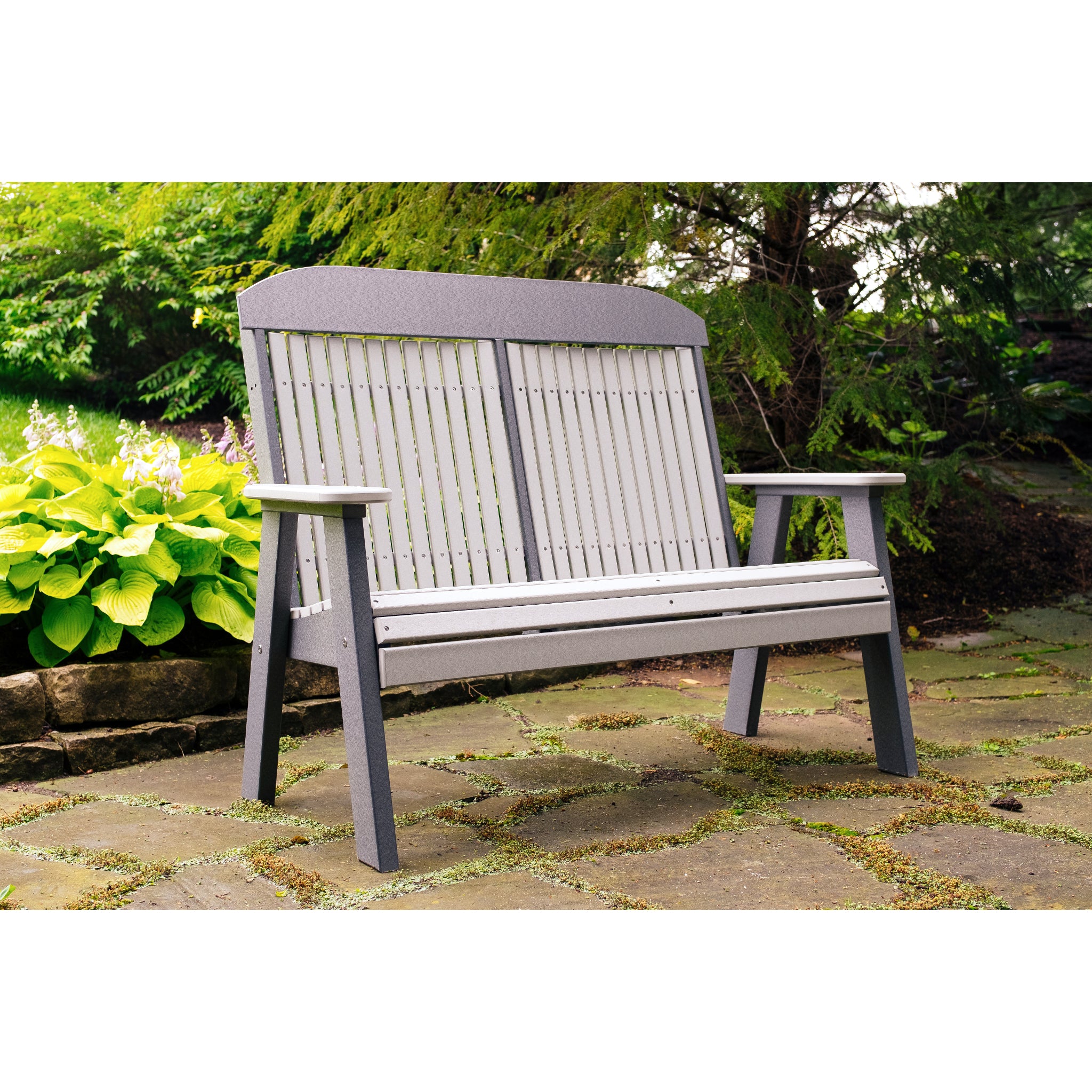 LuxCraft 4′ Classic Bench – Outdoor Poly Garden Bench (4CPB)