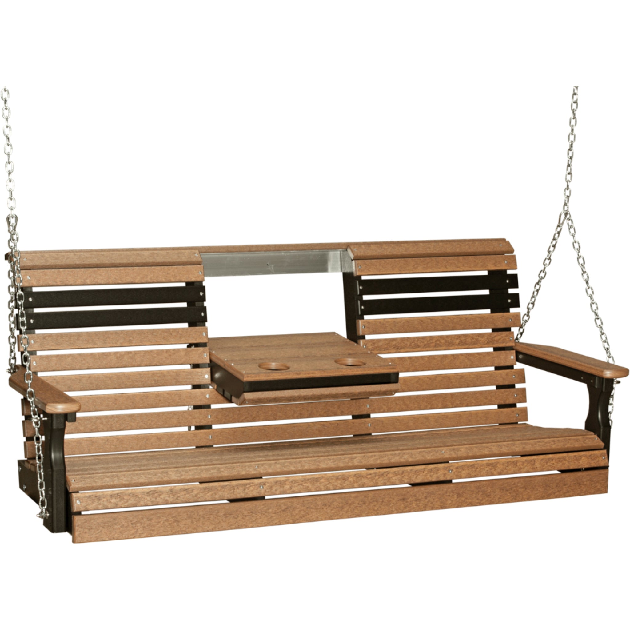 LuxCraft 5′ Plain Swing Chair – Weather-Resistant Outdoor Porch Swing (5PPS)