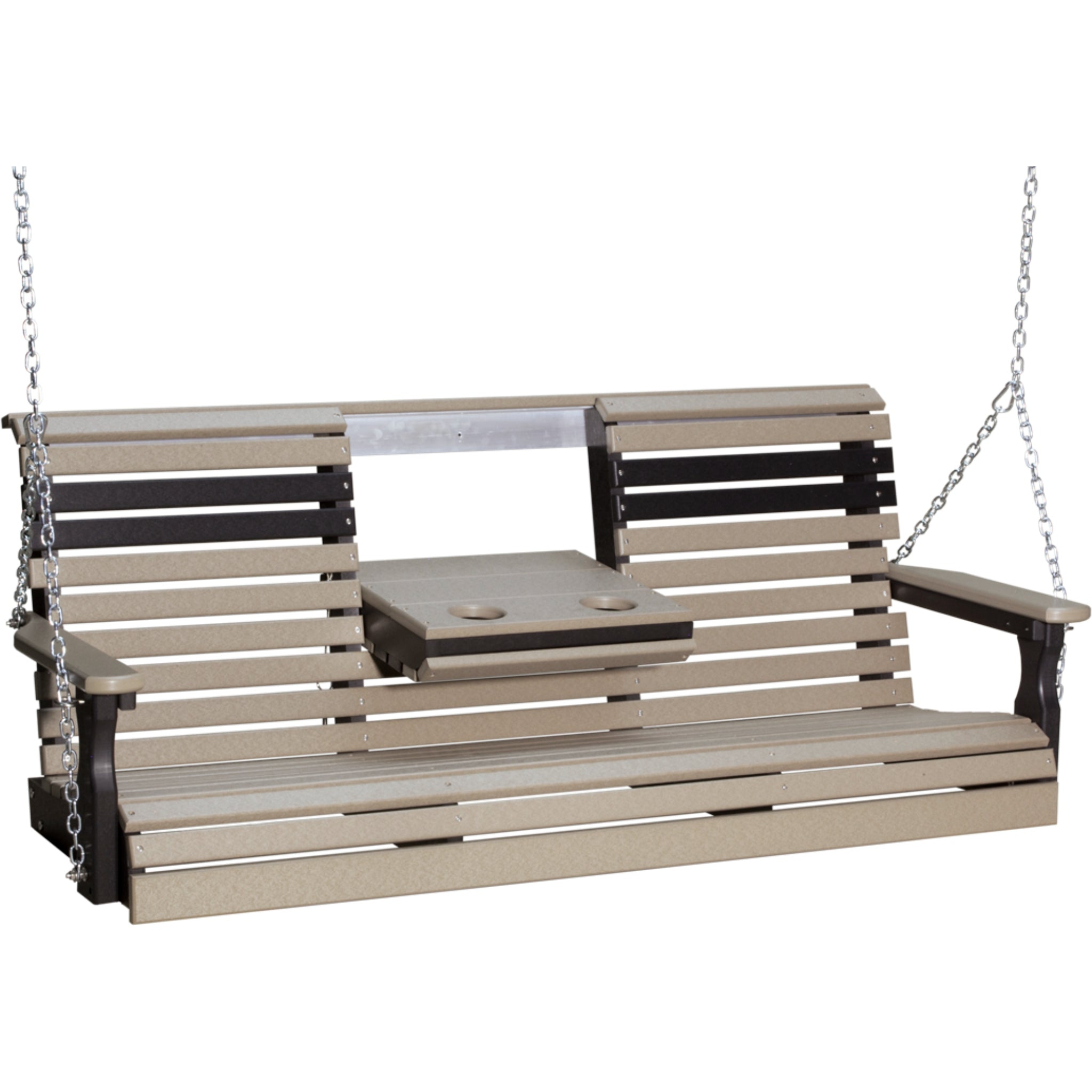 LuxCraft 5′ Plain Swing Chair – Weather-Resistant Outdoor Porch Swing (5PPS)