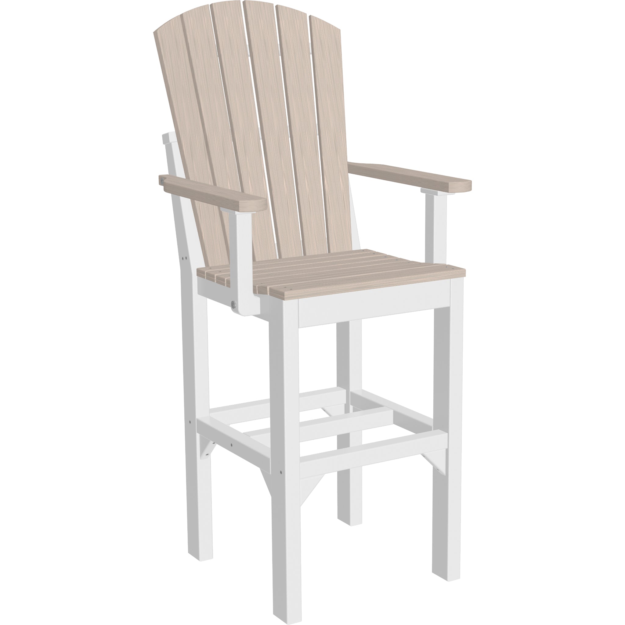 LuxCraft Adirondack Arm Chair – Outdoor Poly Bar Height Chair (AAC)