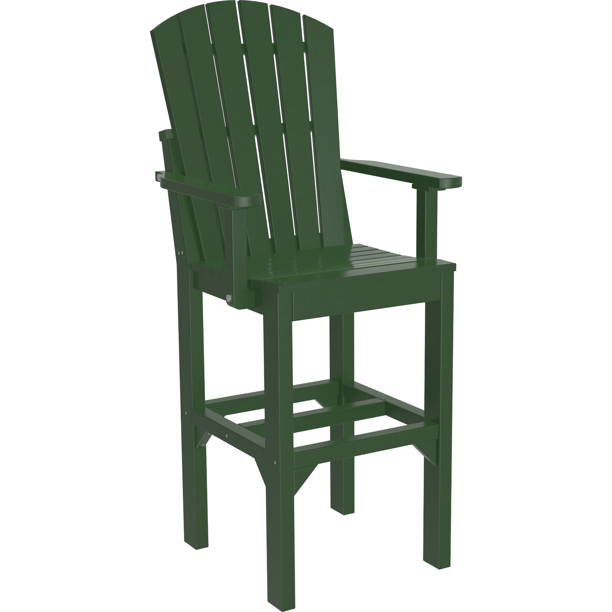 LuxCraft Adirondack Arm Chair – Outdoor Poly Bar Height Chair (AAC)
