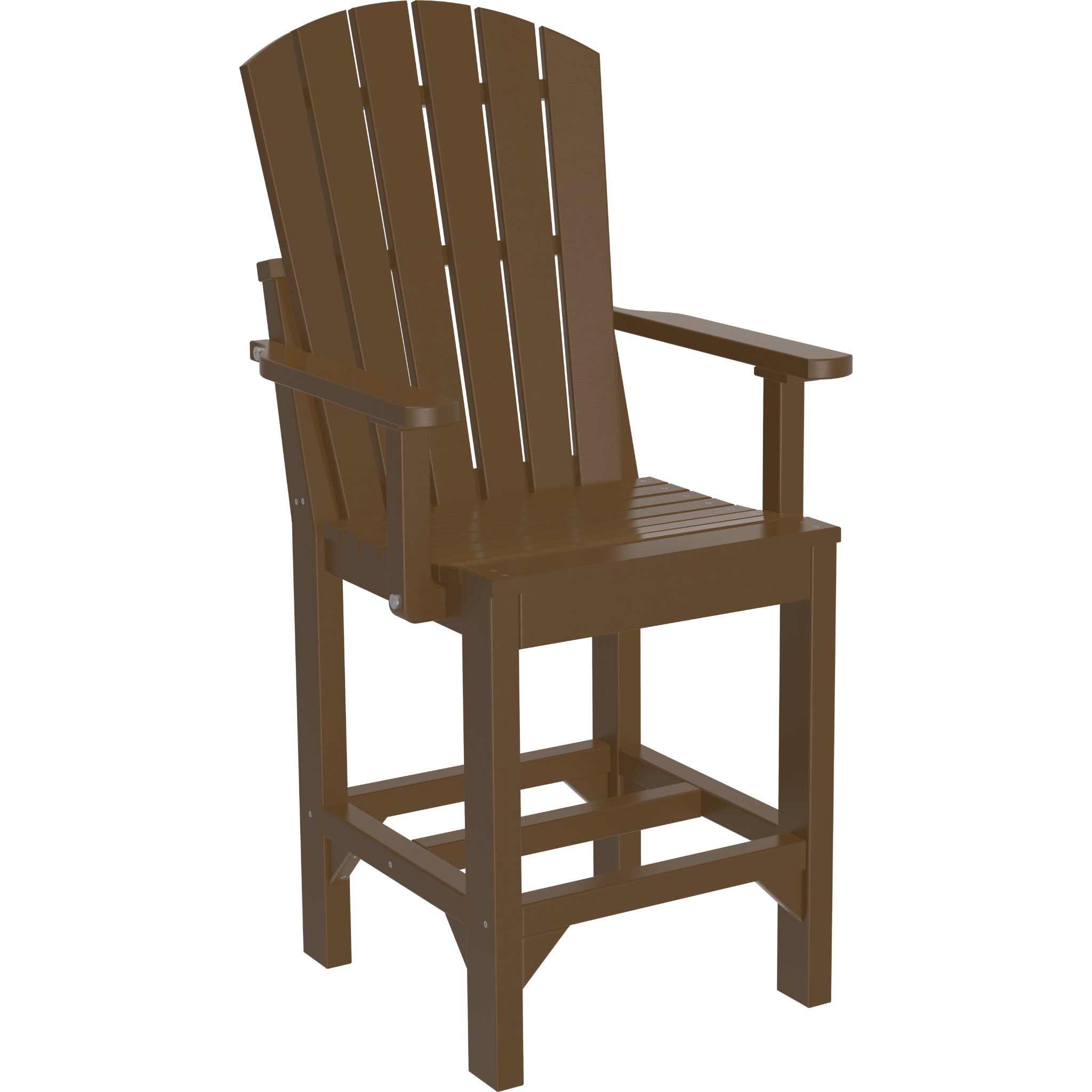 LuxCraft Adirondack Arm Chair – Outdoor Poly Counter Height Chair (AAC)