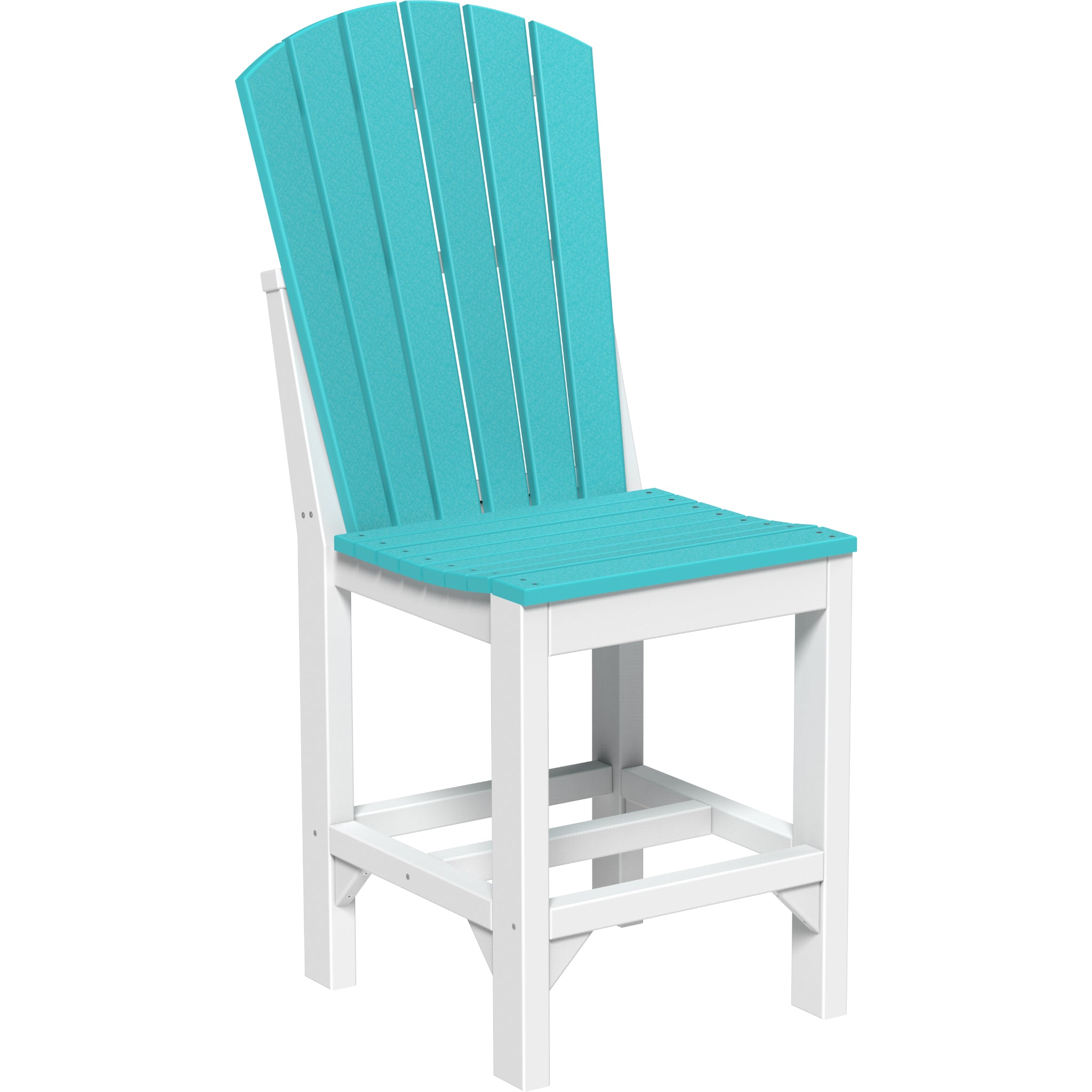 LuxCraft Adirondack Side Chair – Outdoor Poly Counter Height Chair (ASC)