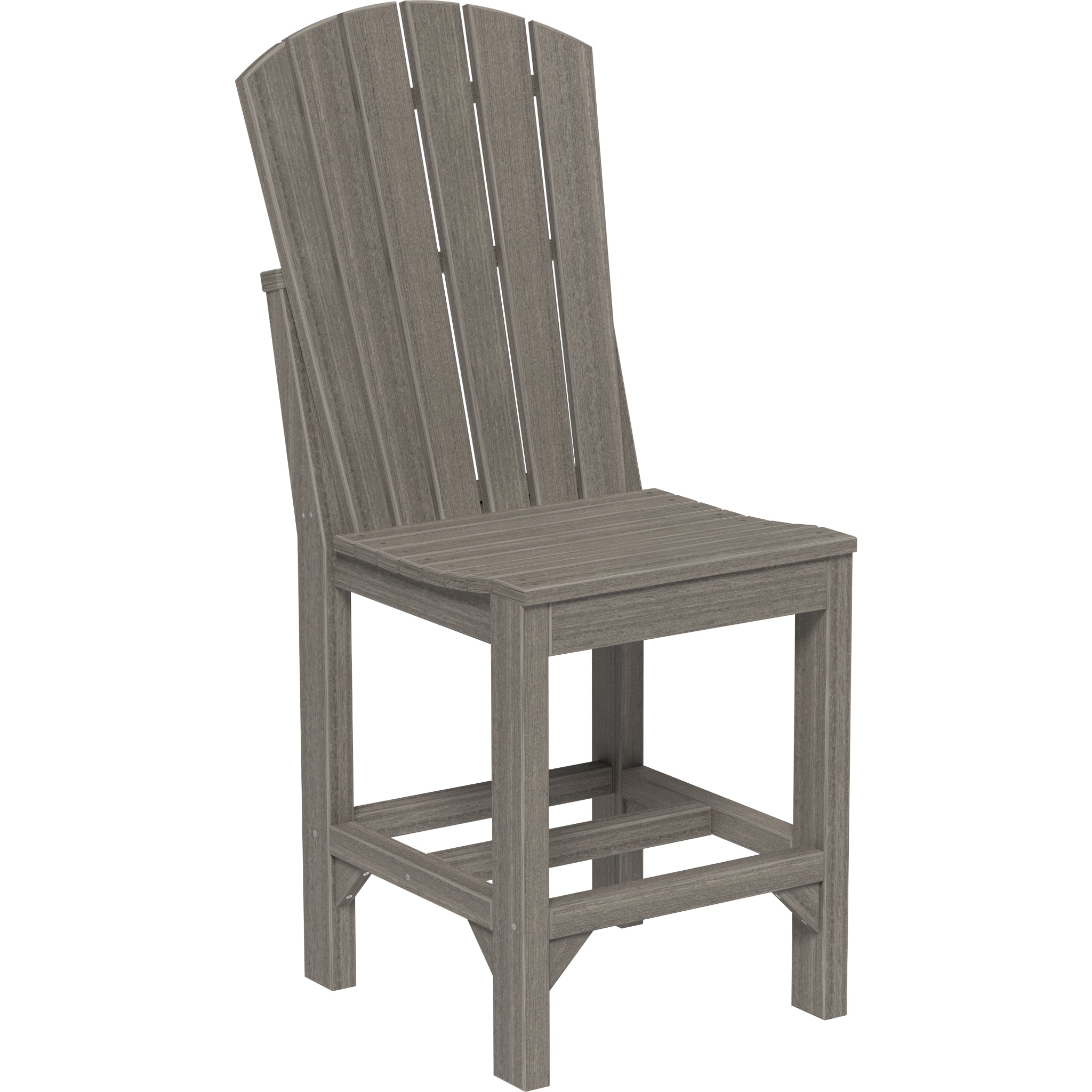 LuxCraft Adirondack Side Chair – Outdoor Poly Counter Height Chair (ASC)