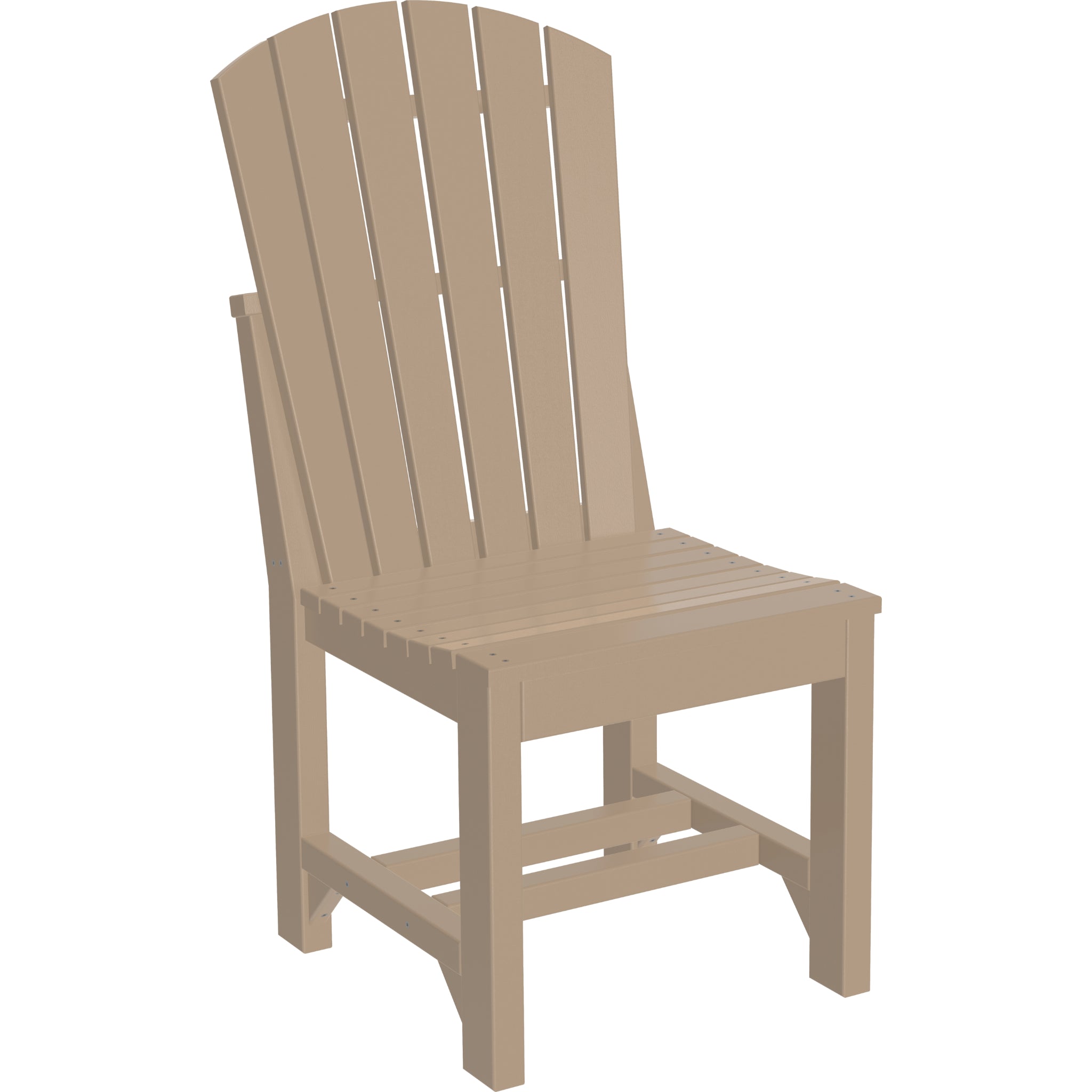 LuxCraft Adirondack Side Chair – Outdoor Poly Dining Height Chair (ASC)