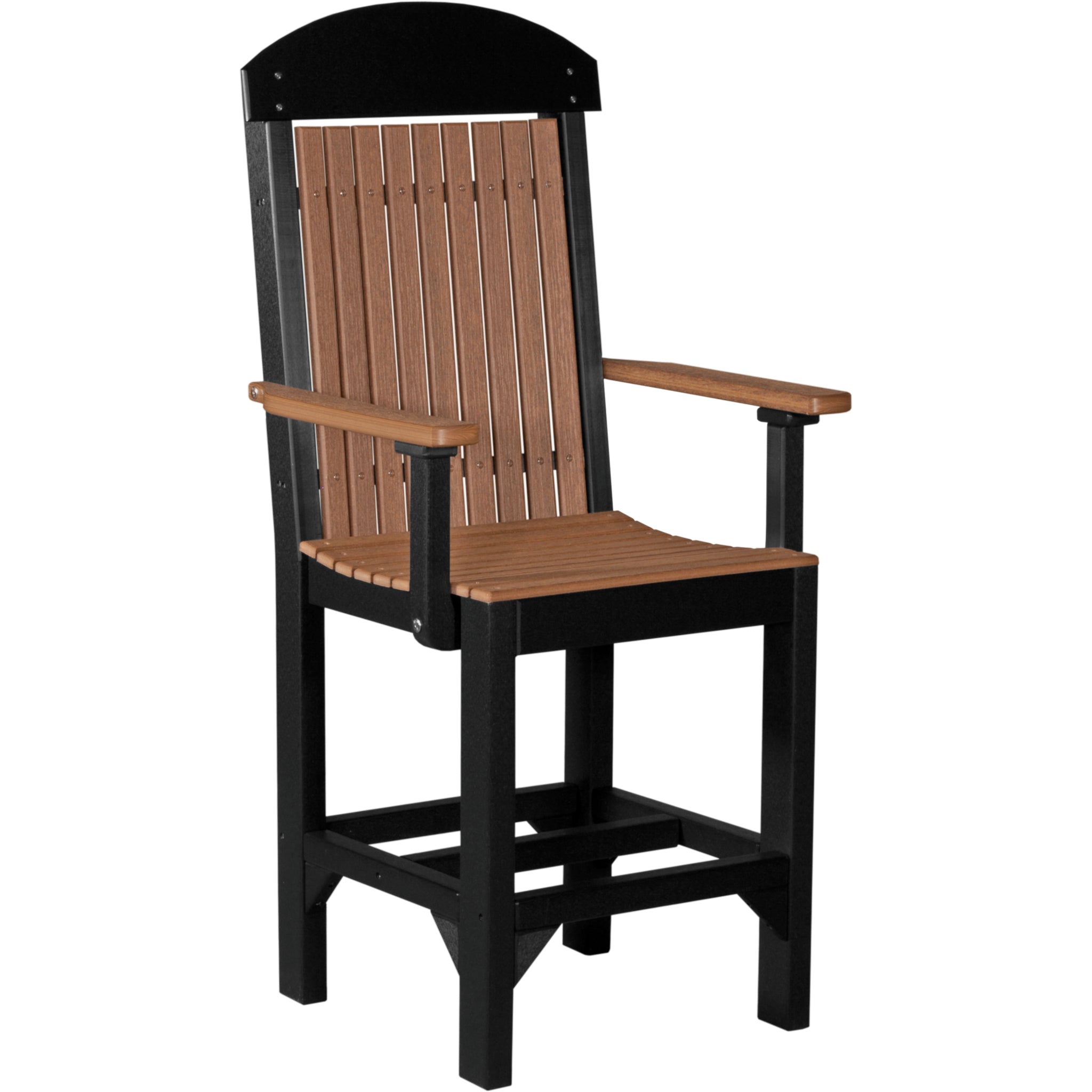 LuxCraft Classic Arm Chair – Outdoor Poly Counter Height Chair (CAC)