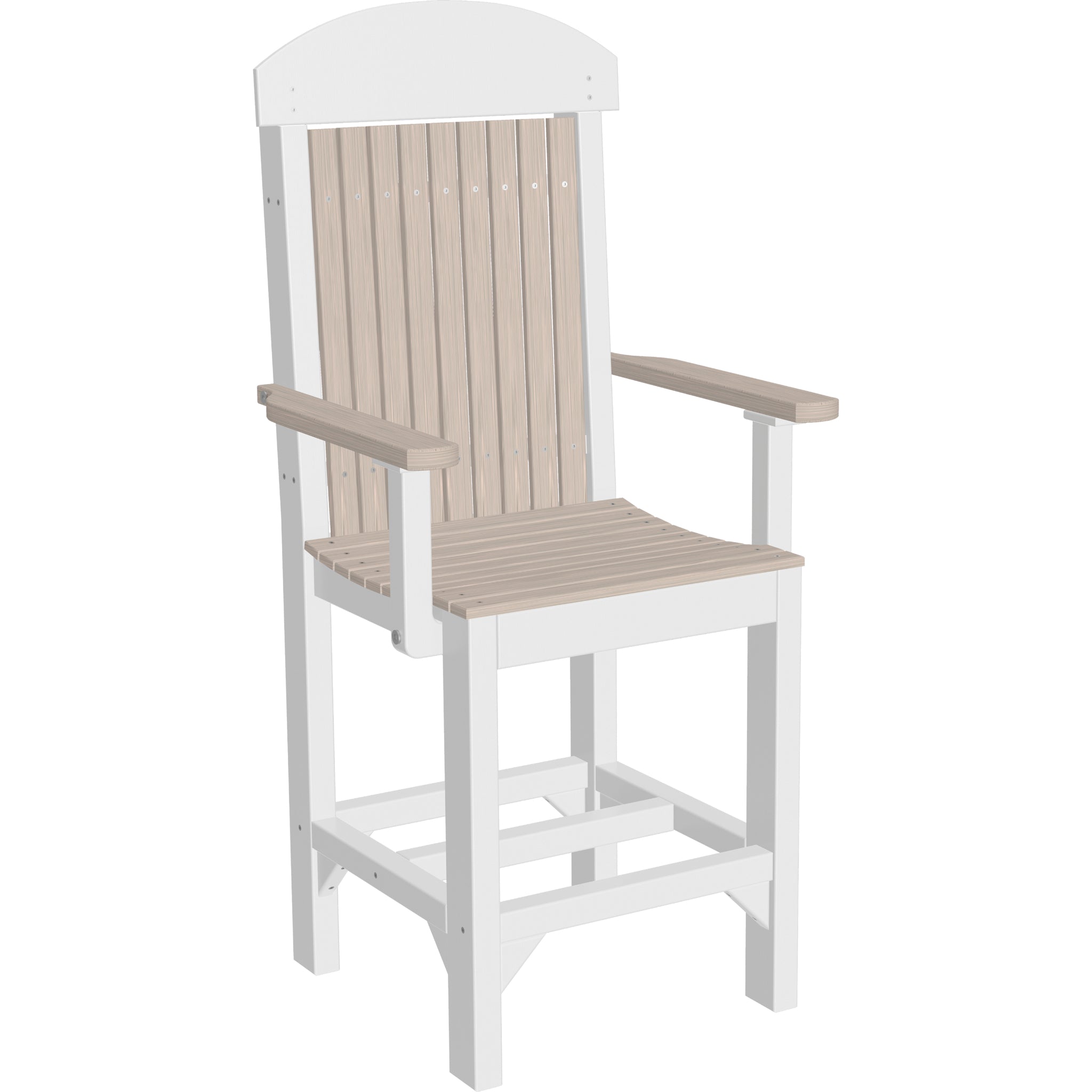 LuxCraft Classic Arm Chair – Outdoor Poly Counter Height Chair (CAC)