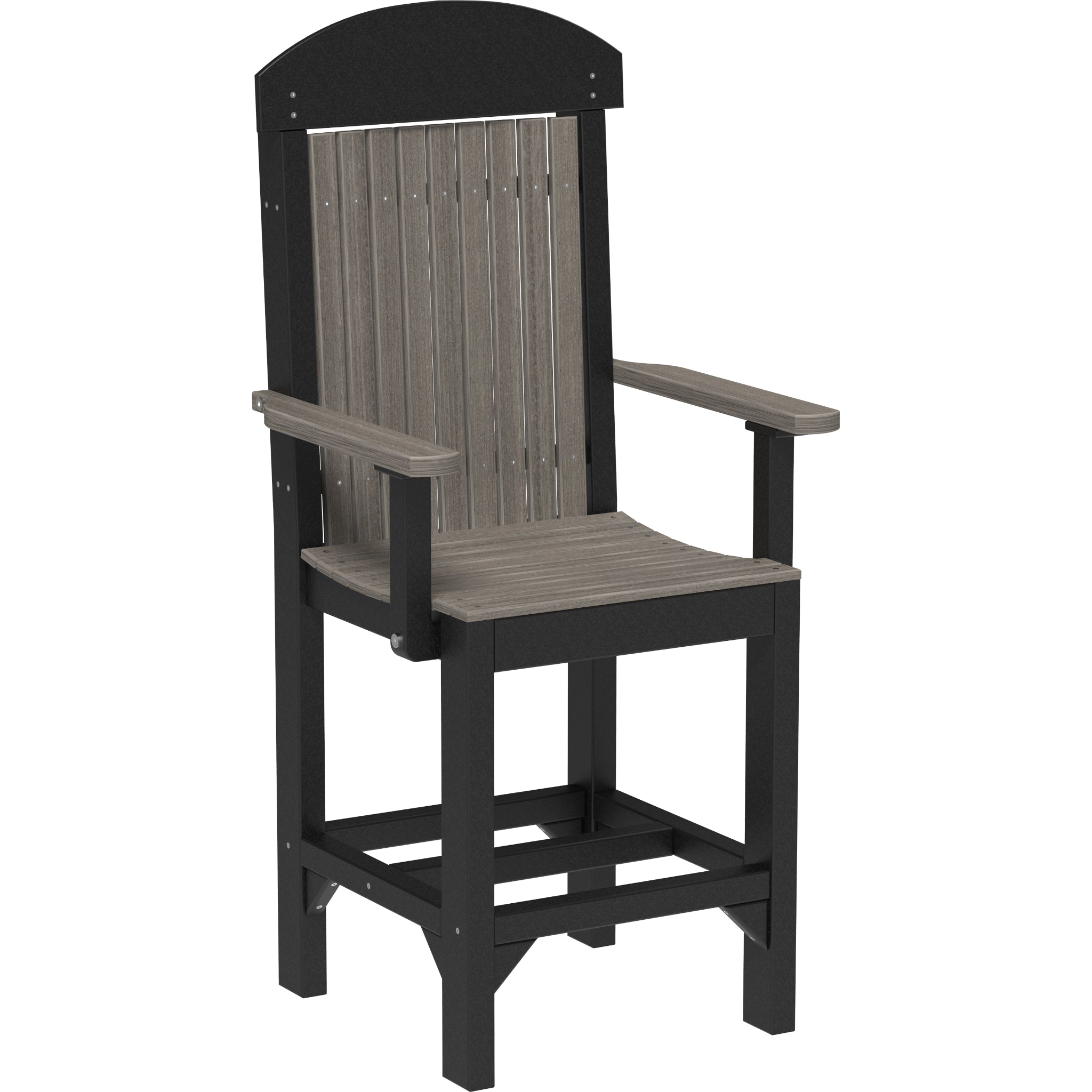 LuxCraft Classic Arm Chair – Outdoor Poly Counter Height Chair (CAC)
