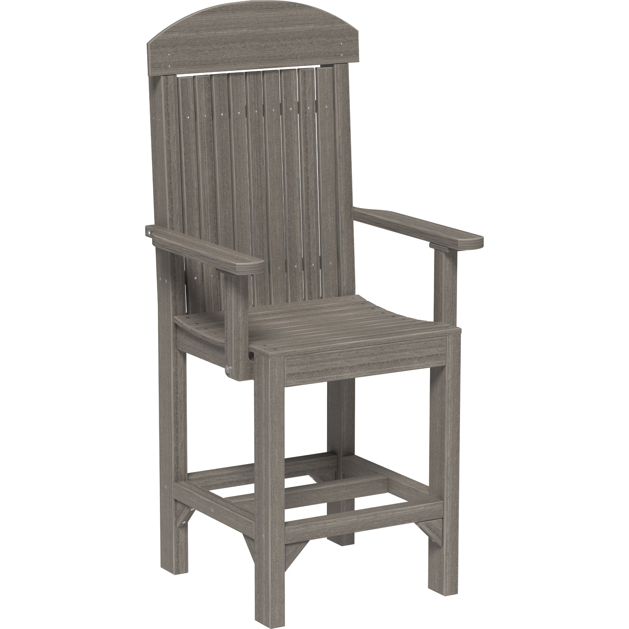 LuxCraft Classic Arm Chair – Outdoor Poly Counter Height Chair (CAC)