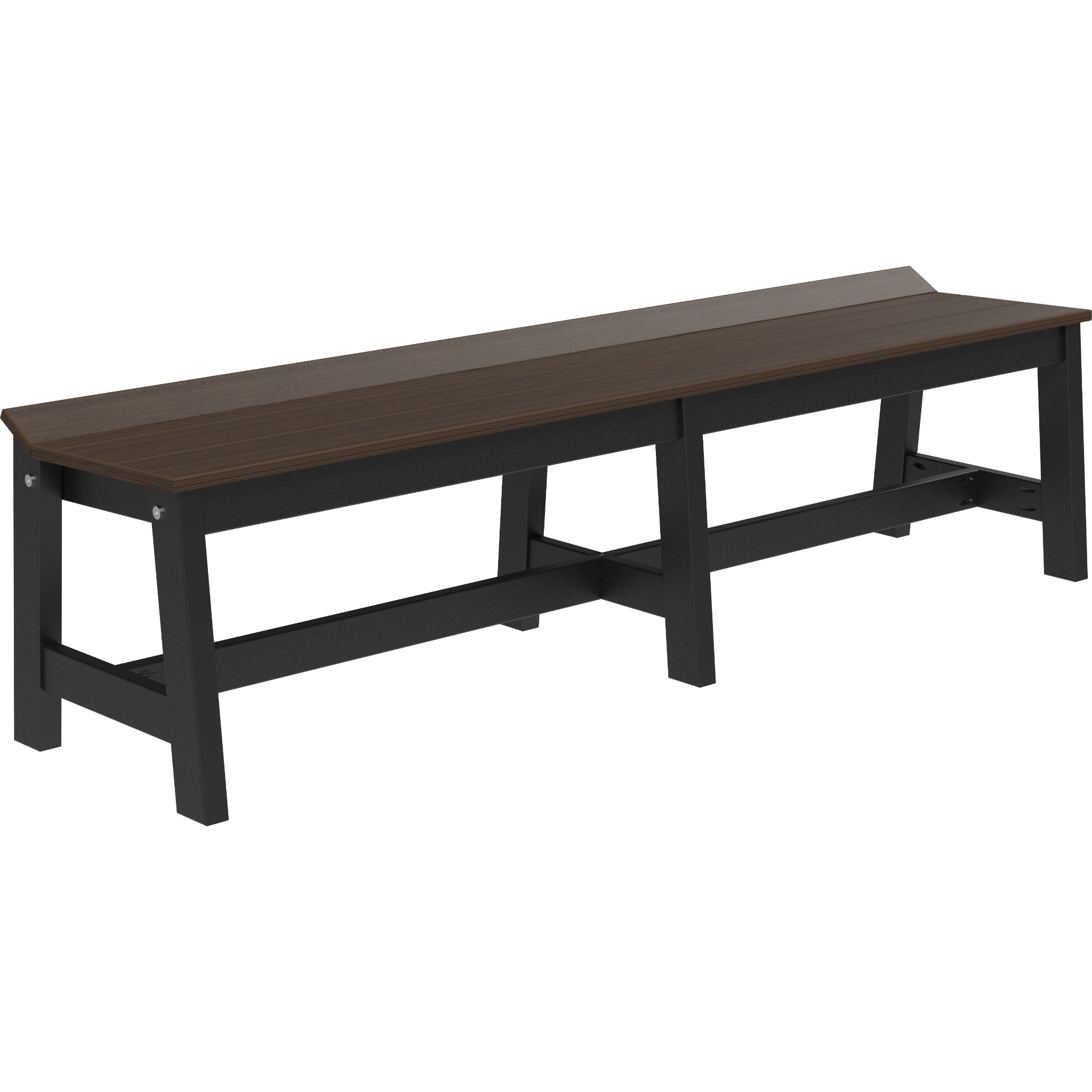 LuxCraft Café Dining Bench – Outdoor Poly 72" Dining Bench (CDB72)